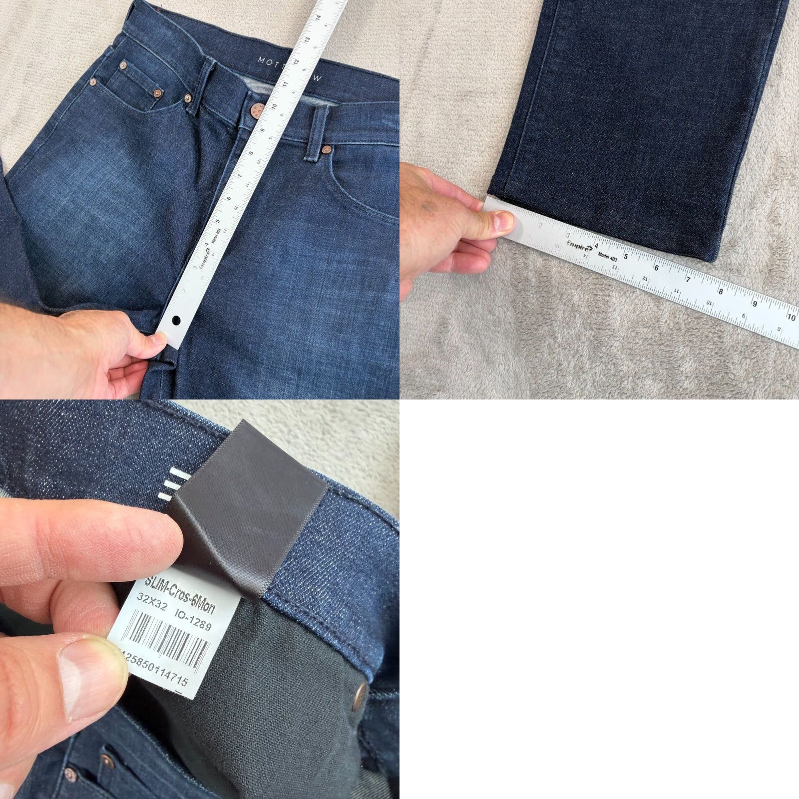 Mott & Bow Mott & Bow Jeans Slim Fit Mercer 32x26 Blue Men Stretch Denim 5-Pocket City Preppy Vintage: No (avoid if not allowed) Size US 32 / EU 48 - 8 Thumbnail