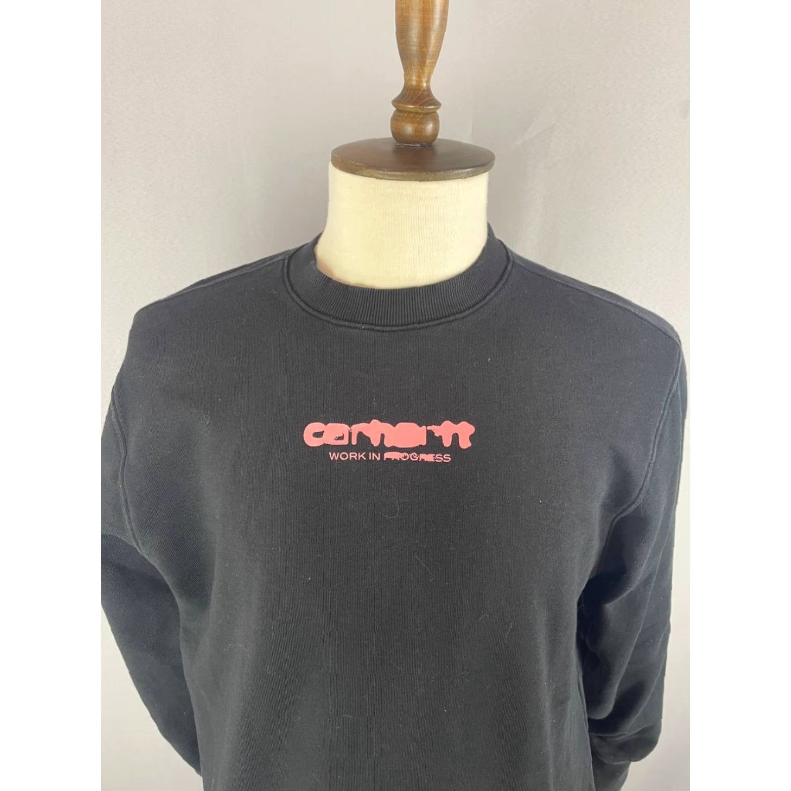 Carhartt Carhartt Mens Sweatshirt M Black Cotton Crew Neck Long Sleeve Pullover Size US M / EU 48-50 / 2 - 4 Thumbnail