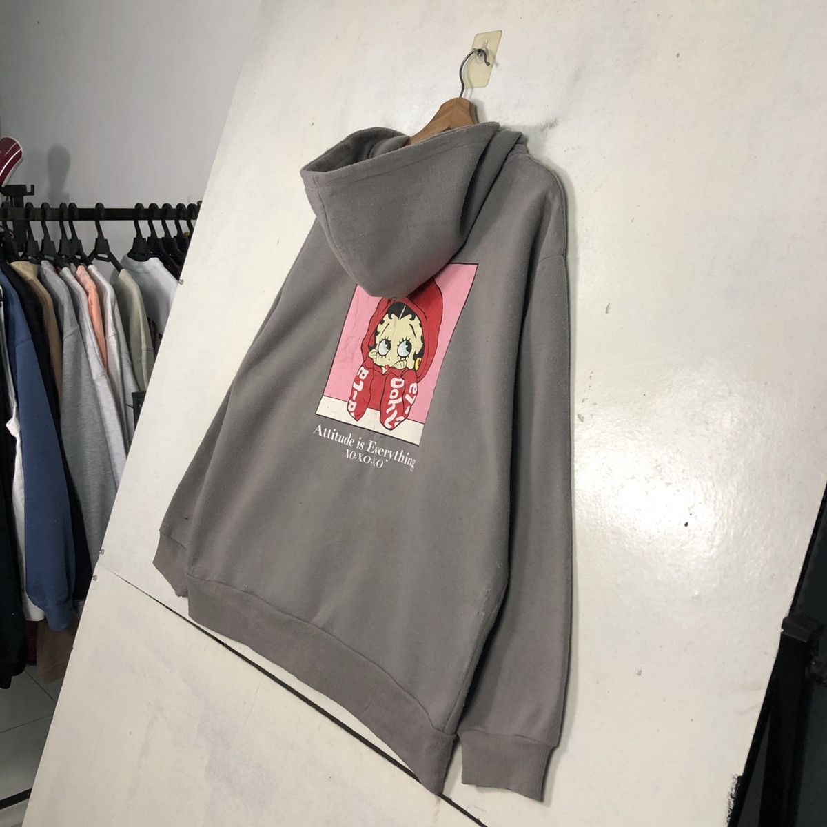 Japanese Brand 📌Zipper Hoodie Denifits X Betty Boop Big Logo Size US L / EU 52-54 / 3 - 12 Thumbnail