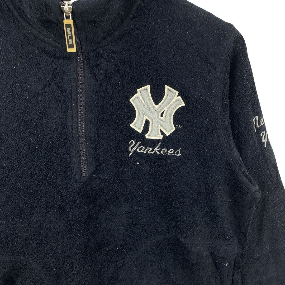 MLB Vintage MLB NEW YORK Yankees Quarter Zip Fleece Jacket Size US M / EU 48-50 / 2 - 7 Thumbnail