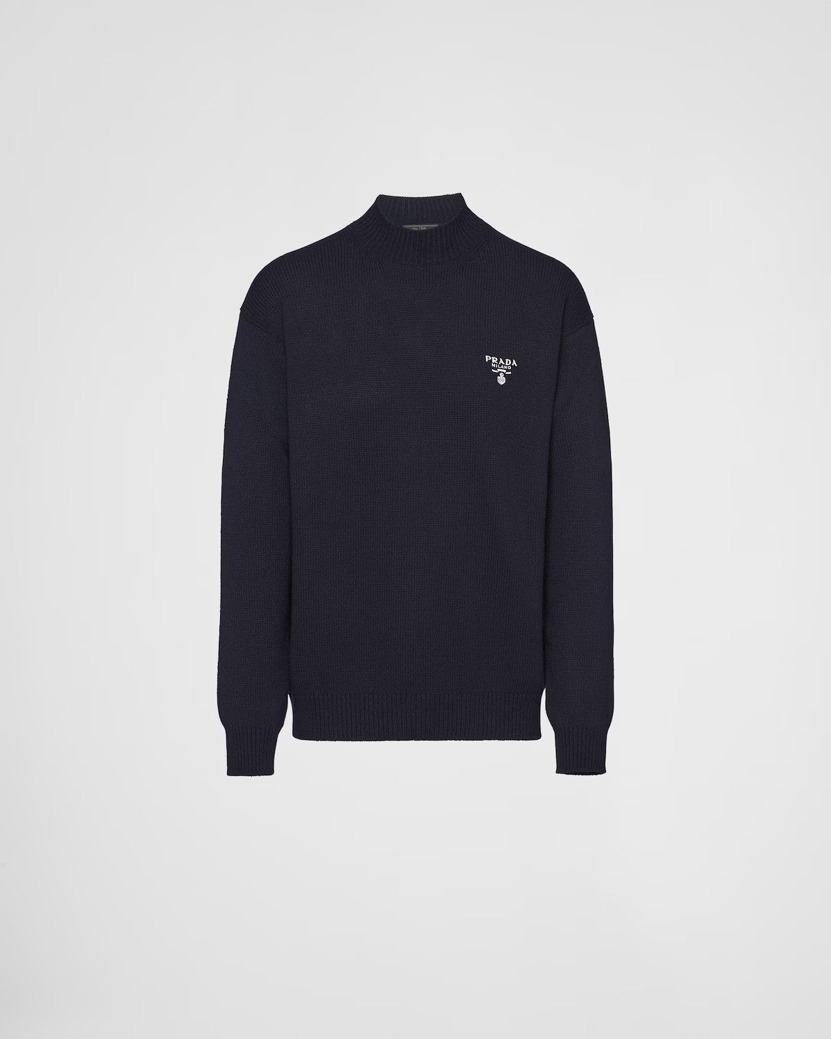 Prada o1mt1gz0226 Cashmere Turtleneck Sweater in Blue Size US L / EU 52-54 / 3 - 1 Thumbnail