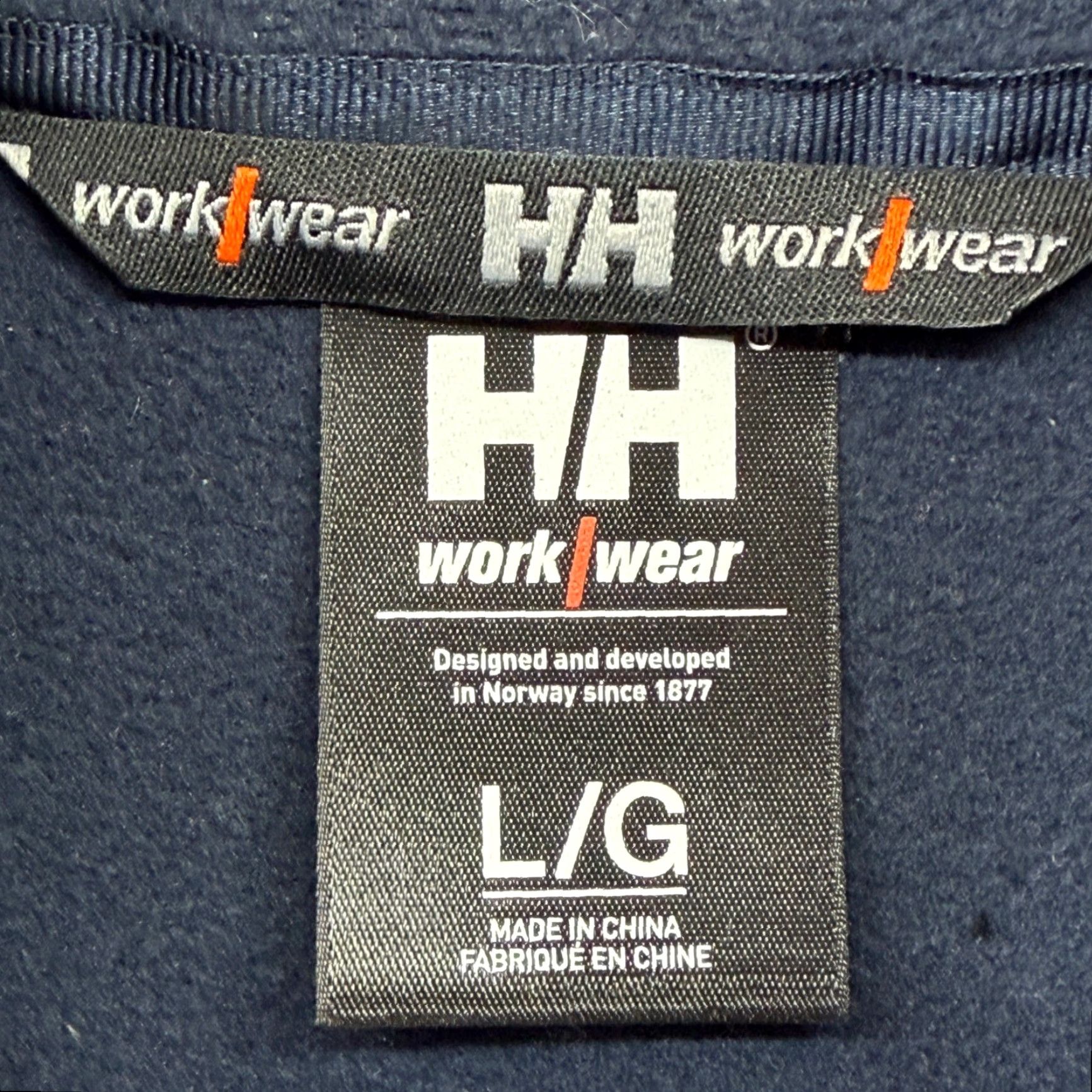 Helly Hansen Helly Hansen Workwear Jacket Mens Navy Blue Polartec Fleece Full Zip FEN 72026 L Size US L / EU 52-54 / 3 - 4 Thumbnail