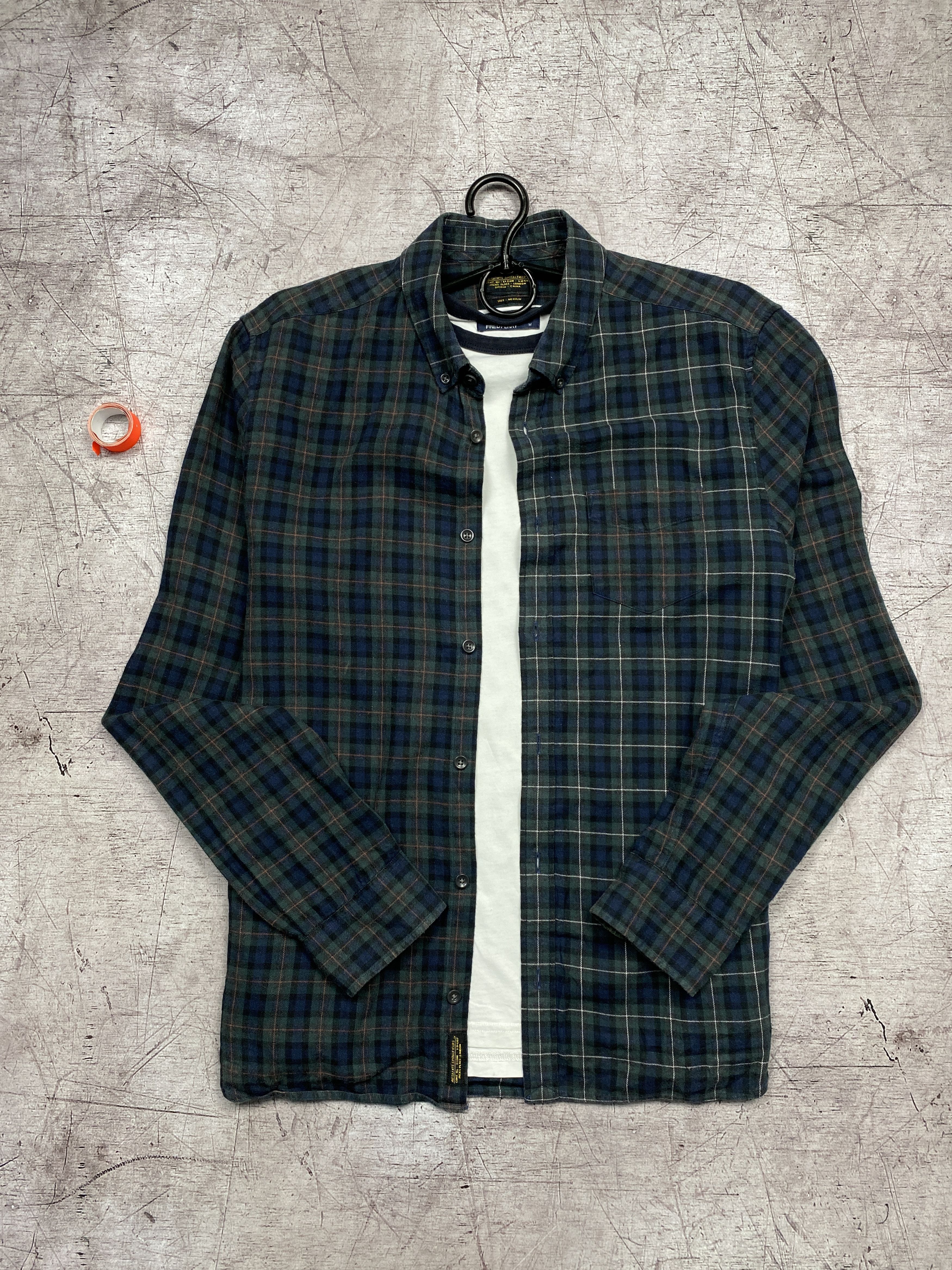 Allsaints Allsaints Mens Flannel Plaid Darby Long Sleeve Shirt Size US M / EU 48-50 / 2 - 1 Thumbnail