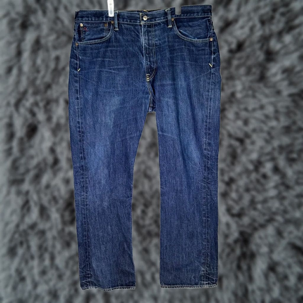 Polo Ralph Lauren Polo Ralph Lauren Jeans Men’s 38 x 32 Blue Denim Mid-Rise Straight Leg 5-Pocket Button Zip Fly Size US M / EU 48-50 / 2 - 1 Thumbnail
