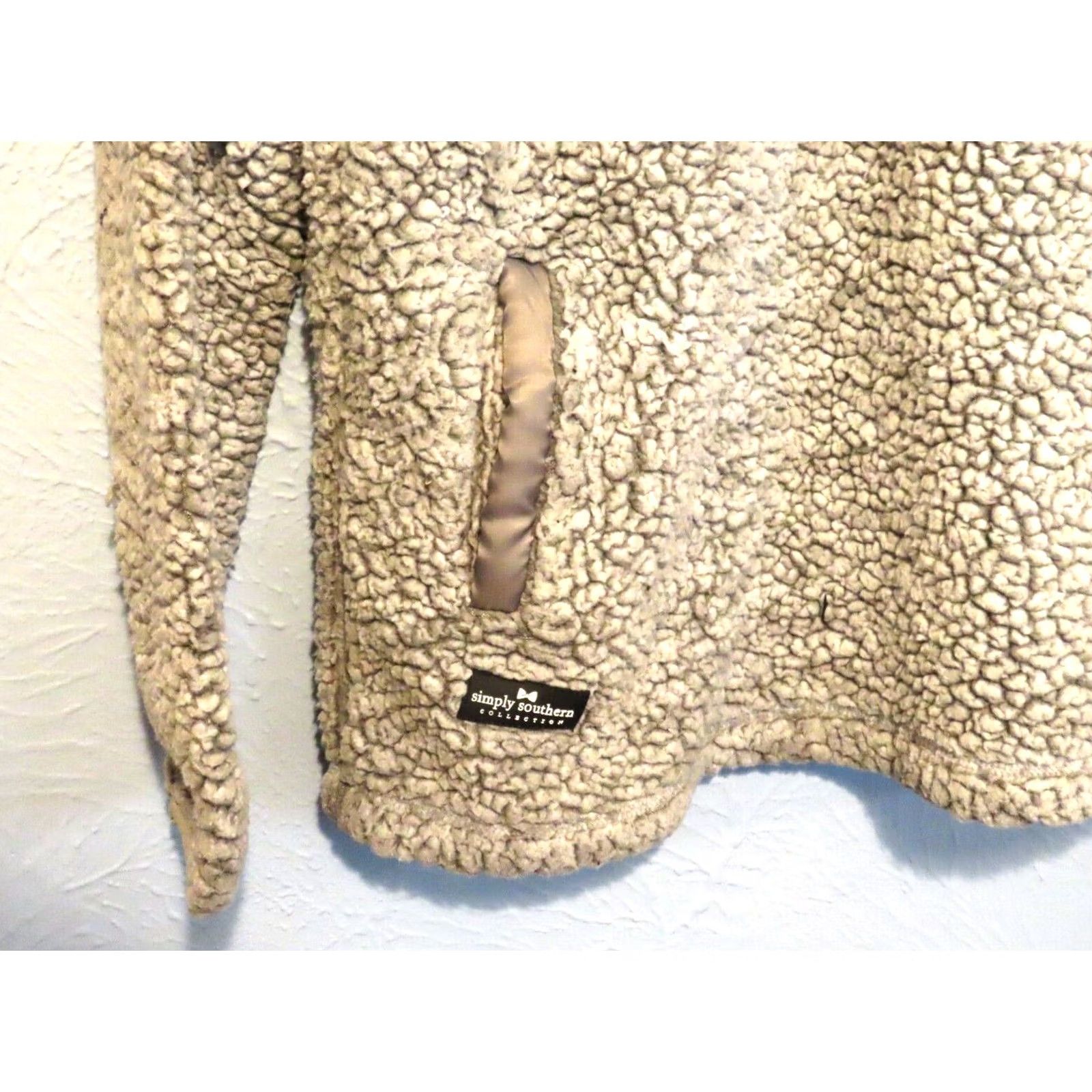 Vintage Simply Southern Womens XL Gray 1/4 Zip Up Pullover Sweater Long Sleeve Pullover Fuzzy Vintage N/A Size XL / US 12-14 / IT 48-50 - 2 Thumbnail