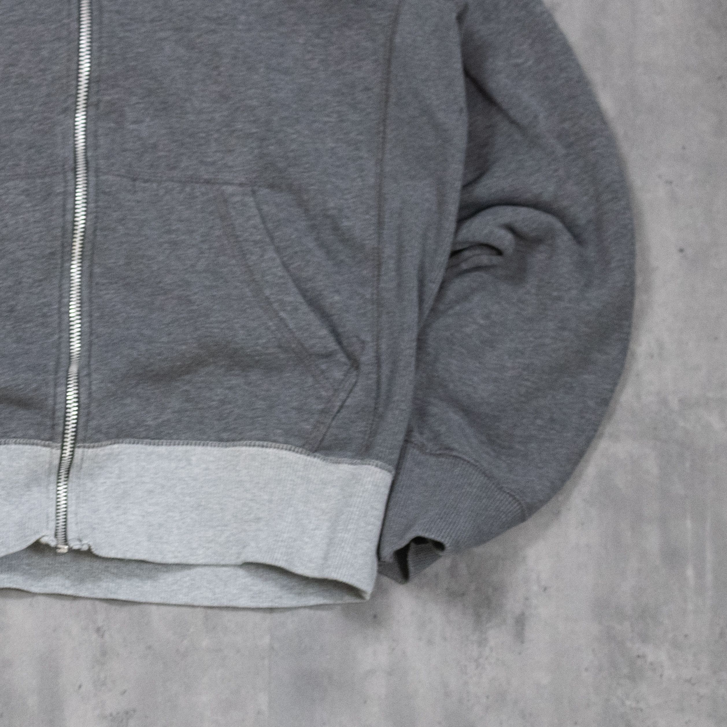 Nike Y2K 2000's Nike Heather Grey Contrast Zip Up Hoodie Sweater Size US M / EU 48-50 / 2 - 3 Thumbnail
