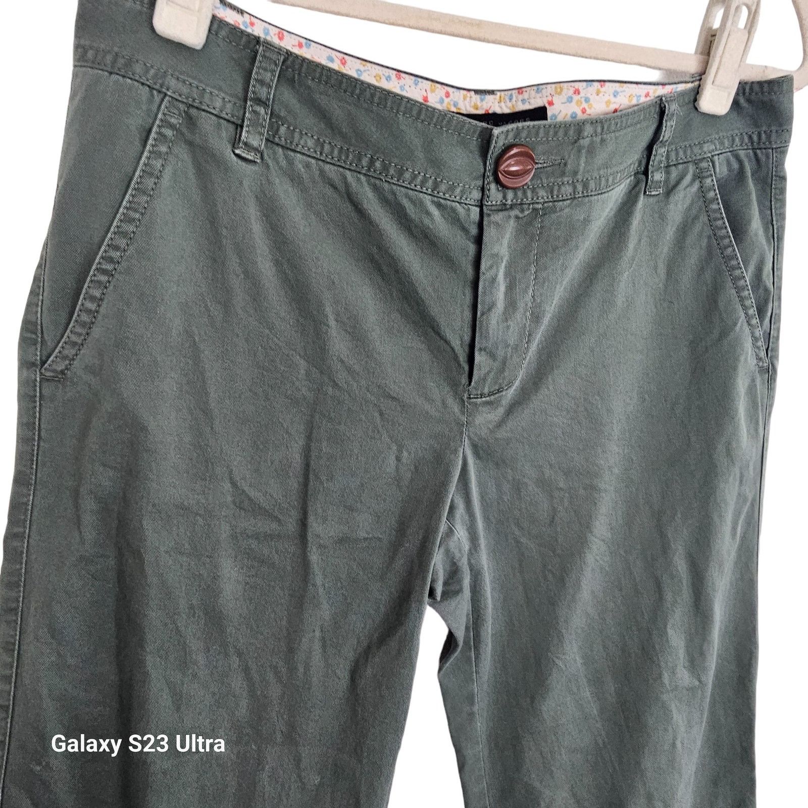 Marc by Marc Jacobs Marc Jacob Womens Olive Green Capri Pants Size 8 Designer Size 30" / US 8 / IT 44 - 4 Thumbnail