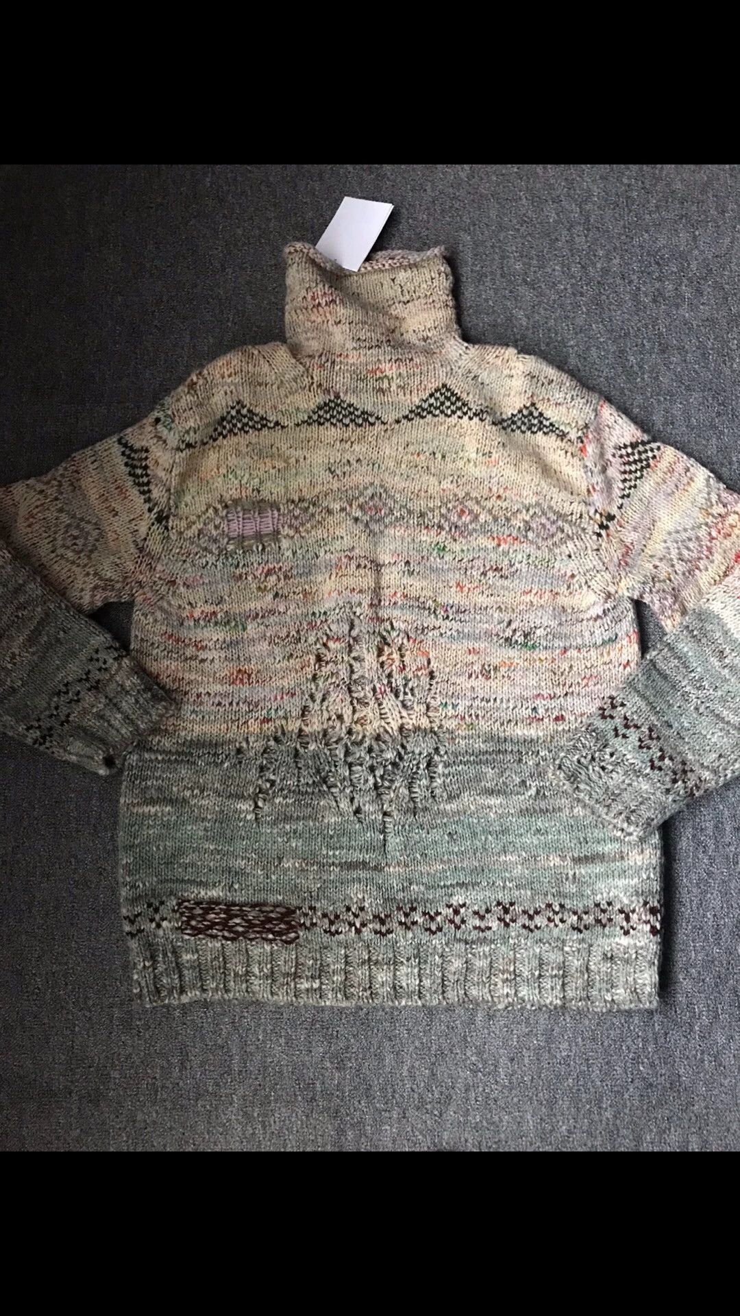 Acne Studios Acne Studios Turtleneck Wool Blend Distressed Knit Sweater L Size US L / EU 52-54 / 3 - 3 Thumbnail