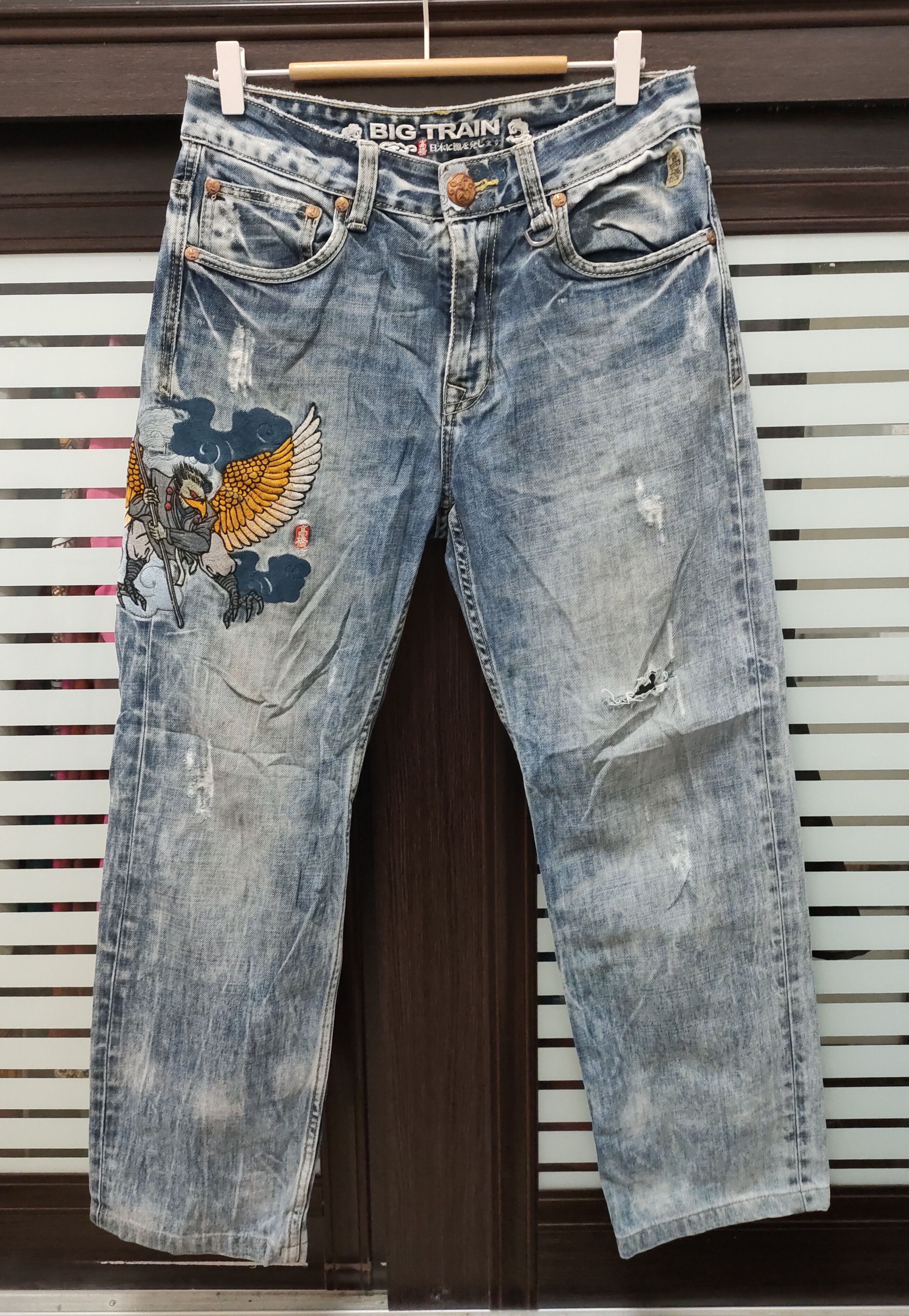 Japanese Brand 💥Japanese Brand Distressed Osaka Big Train Takahashi 💥 Size US 32 / EU 48 - 3 Thumbnail