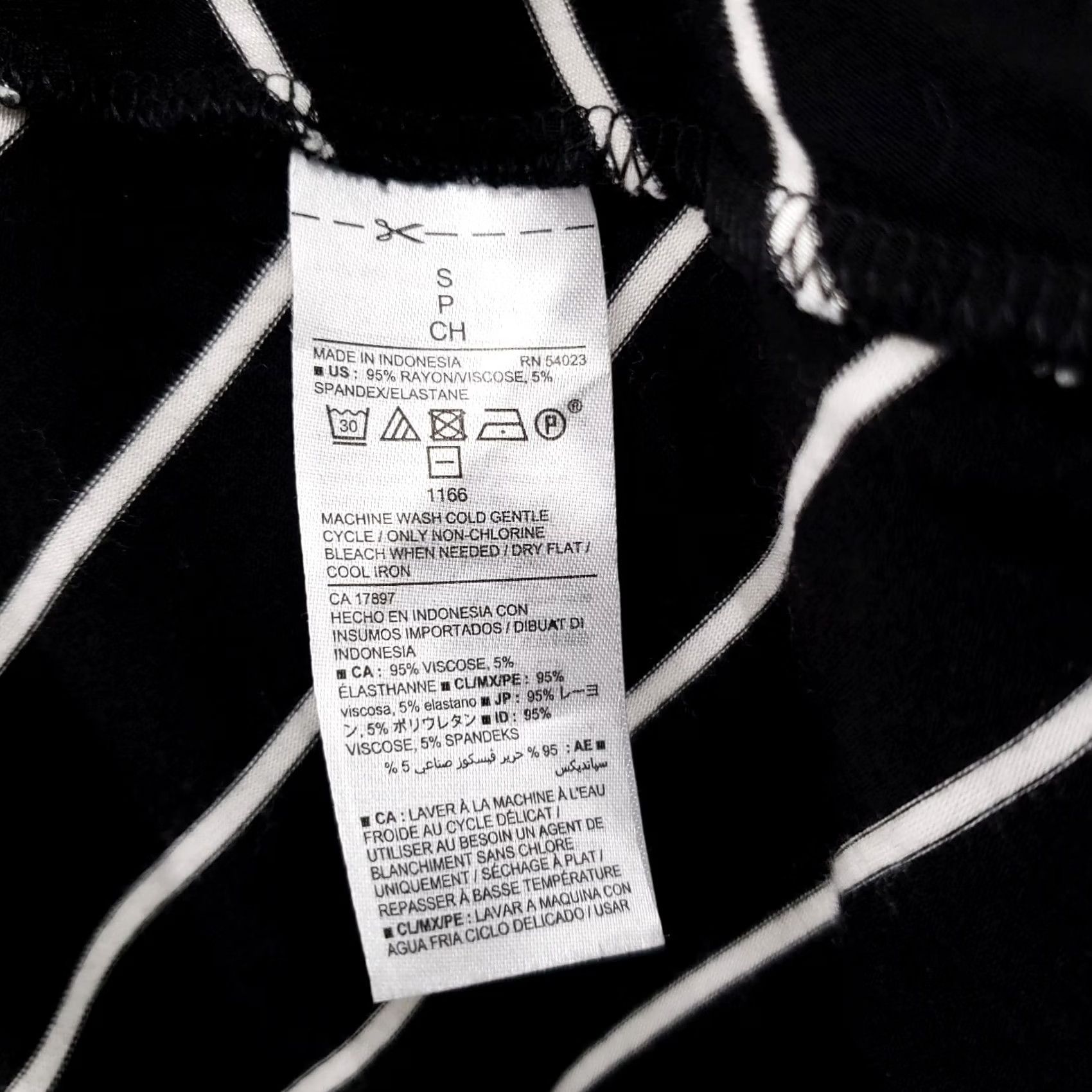 Old Navy Old Navy Women Petites Dress Black Midi Tunic Stripes Round Long Sleeve SP Small Size S / US 4 / IT 40 - 5 Thumbnail