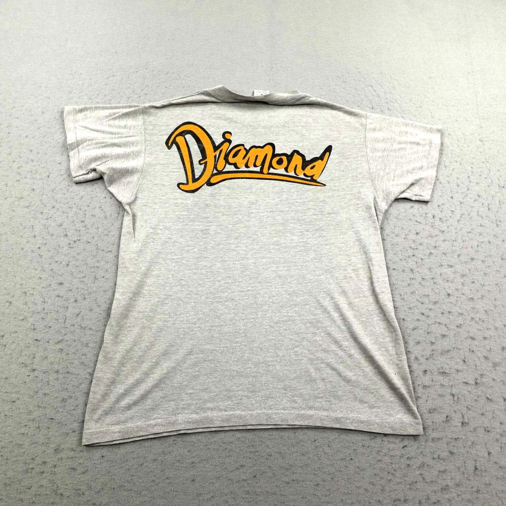 Vintage VINTAGE Neil Diamond Shirt Mens Medium Gray Concert Single Stitch 80s Tee Size US M / EU 48-50 / 2 - 5 Thumbnail