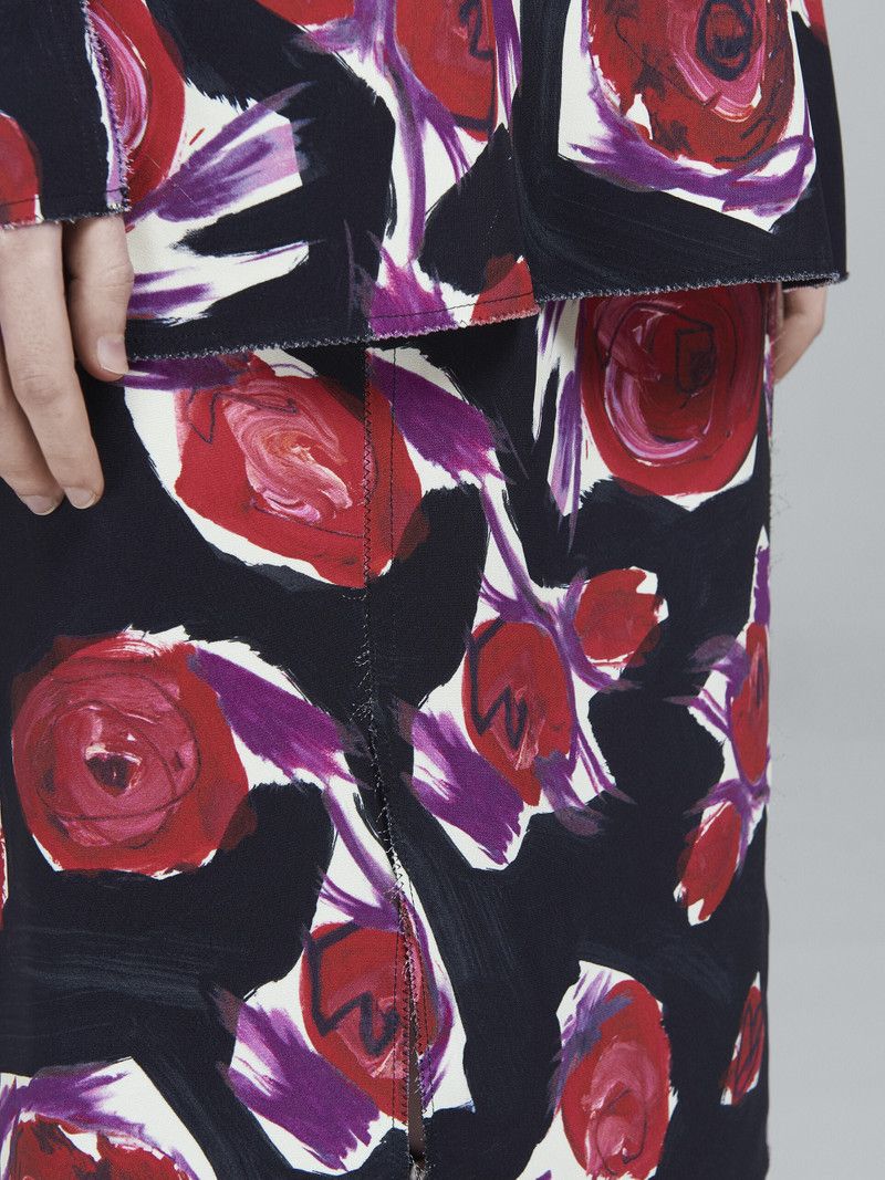 Marni o1y1125 Midi Skirt in Multicolor Size 30" / US 8 / IT 44 - 4 Thumbnail