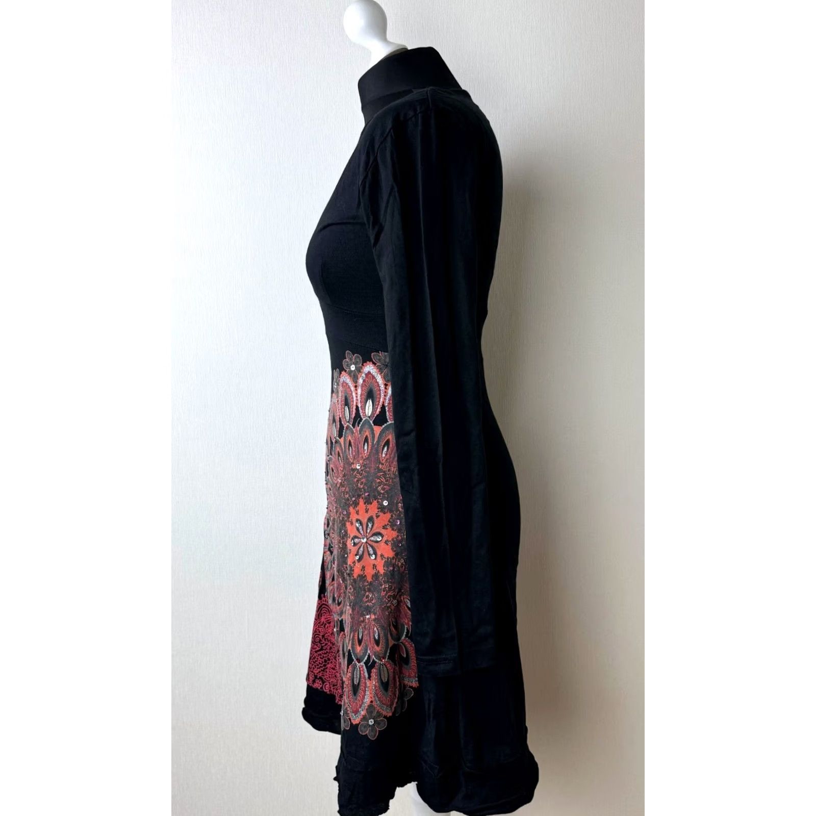 Desigual Desigual womens red black dress Size S Size S / US 4 / IT 40 - 4 Thumbnail