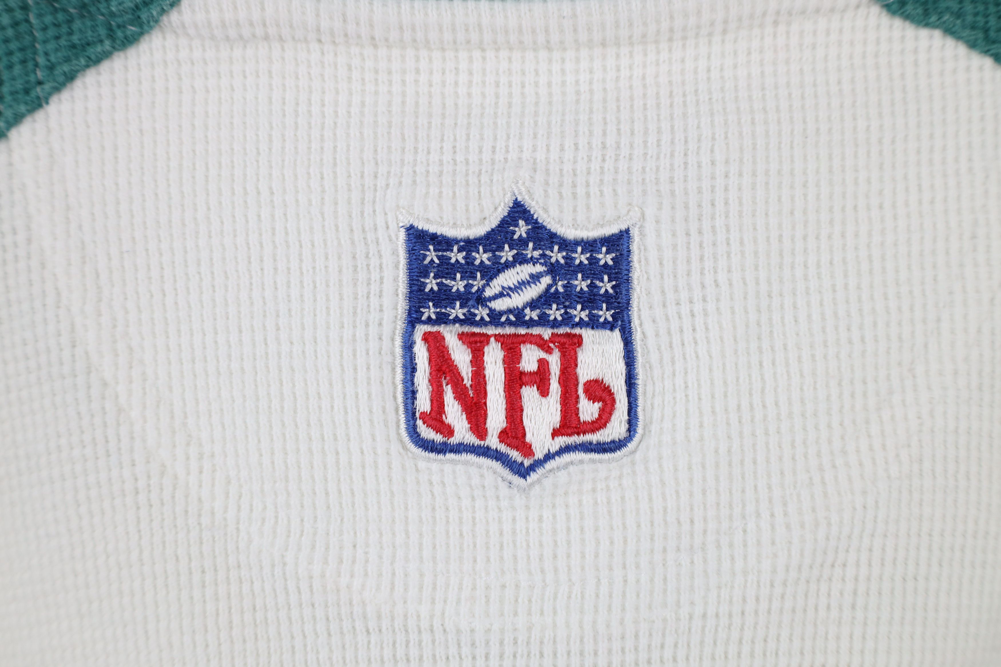 Starter × Vintage Vintage 90s Starter Dolphins Football Thermal Waffle Polo Size US XL / EU 56 / 4 - 12 Thumbnail