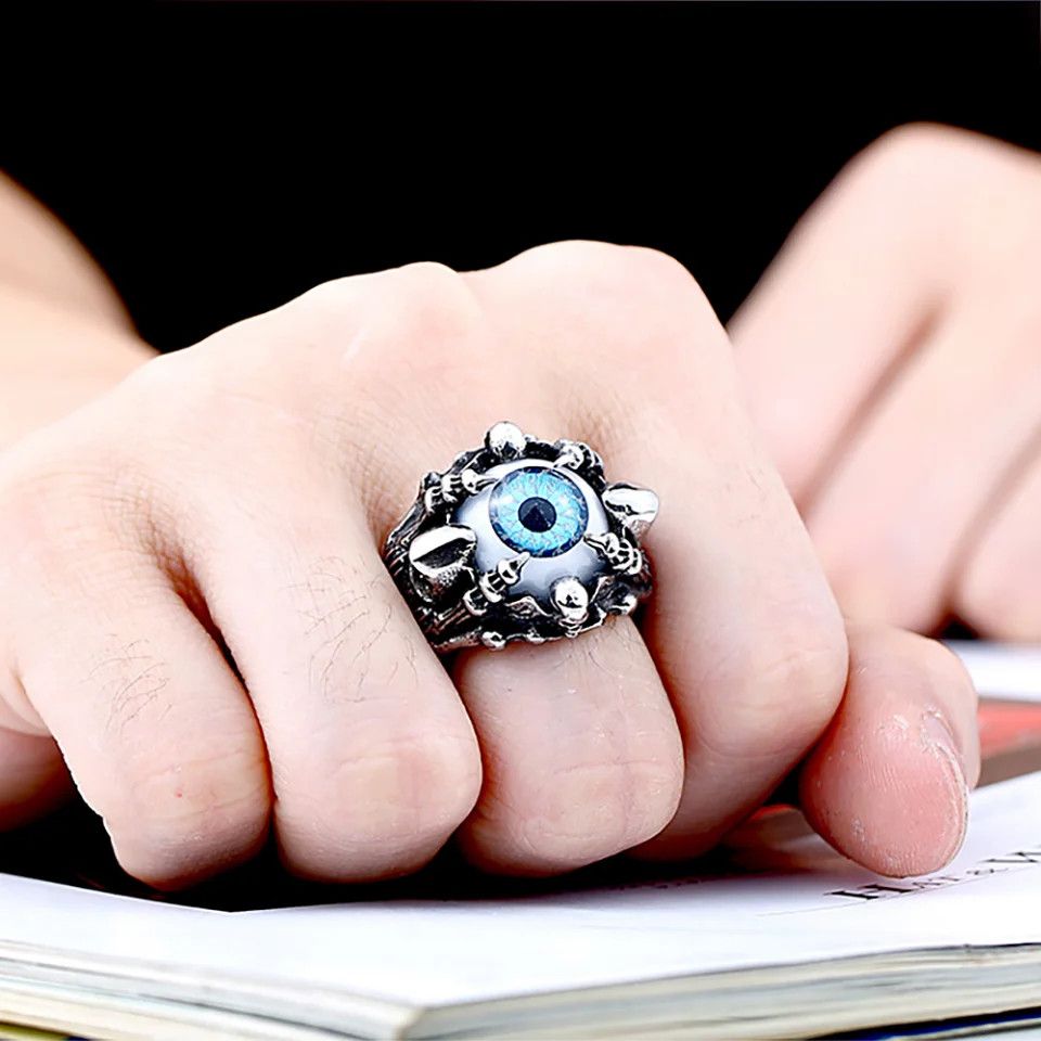 Japanese Brand × Jewelry × Vintage Dragon Claw Evil Eye Ring Size ONE SIZE - 4 Thumbnail