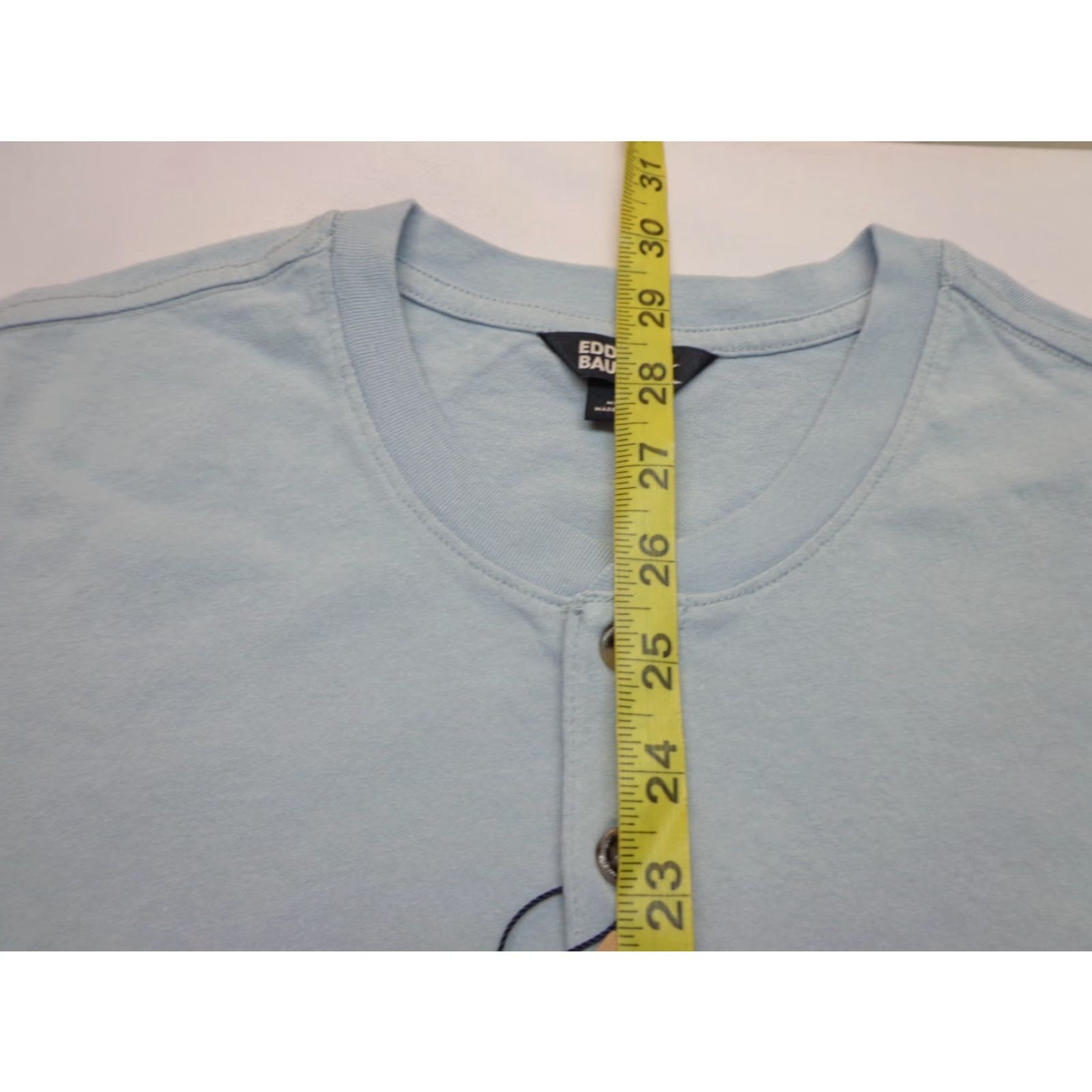 Eddie Bauer Eddie Bauer Men's Short Sleeve Henley T Shirt Blue Medium NEW Size US 31 - 7 Thumbnail
