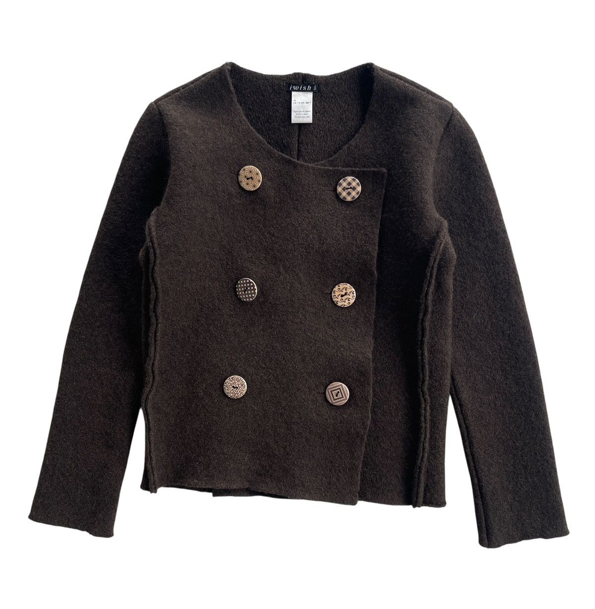 Y's Iwish Y's Bis Yohji Yamamoto Double Breasted Cropped Jacket Size XS / US 0-2 / IT 36-38 - 1 Thumbnail