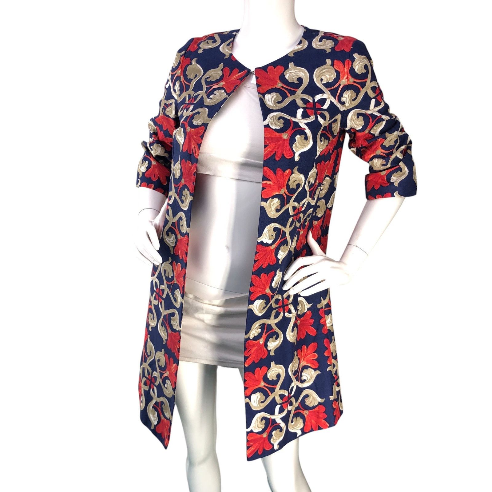 J.McLaughlin J McLaughlin Size XS Jacket Sussex Midi Coat Floral POCKETS Size XS / US 0-2 / IT 36-38 - 1 Thumbnail