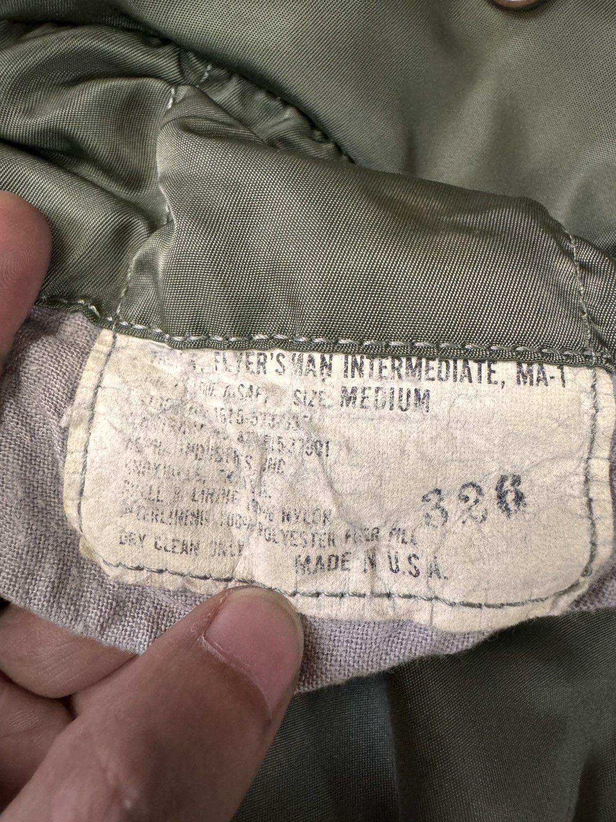 1970s-1980s❗️ ALPHA INDUSTRIES MA-1 MIL-SPEC