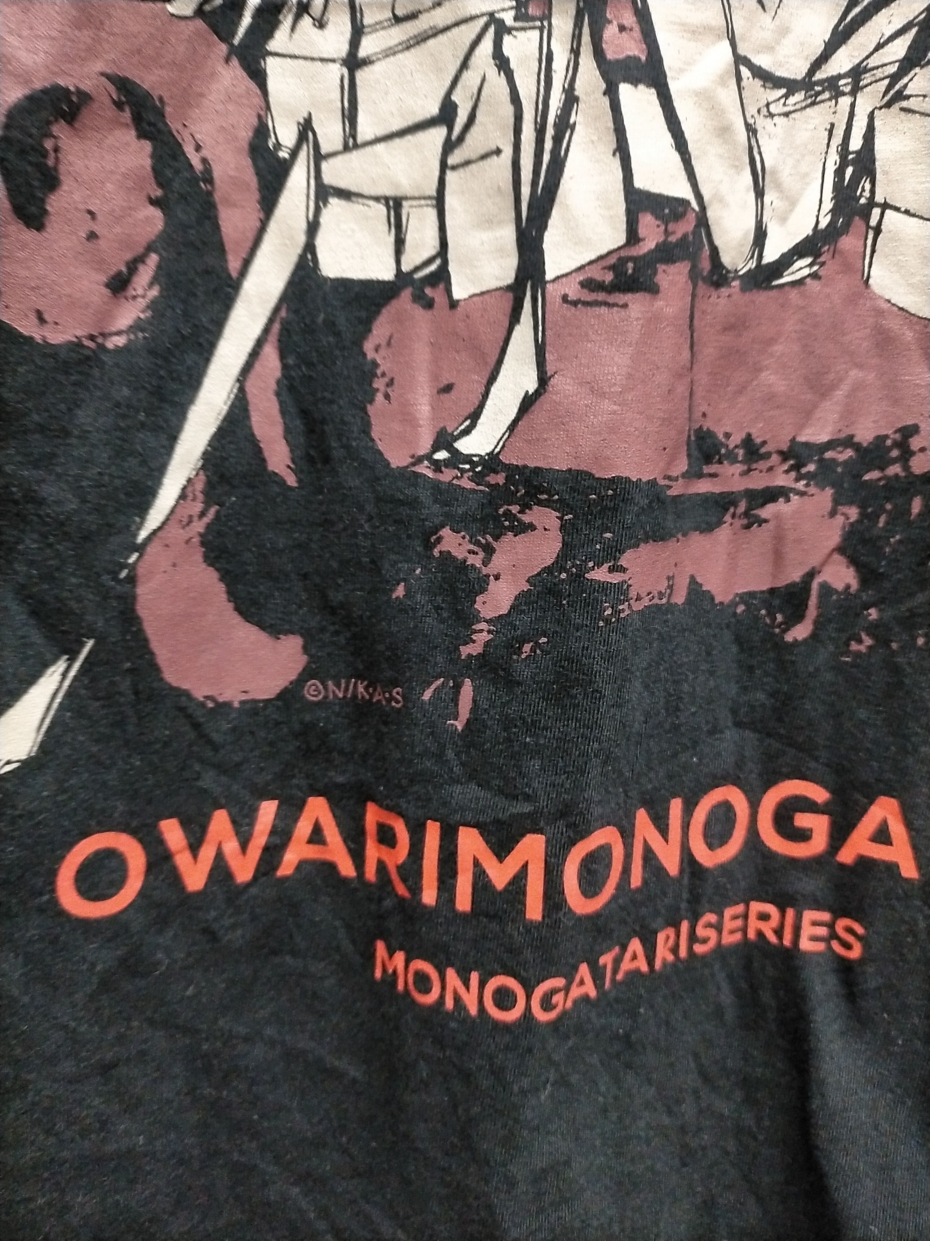 Anime × Japanese Brand Rare Anime Owarimonogatari Monogatari Tshirt Size US M / EU 48-50 / 2 - 5 Thumbnail