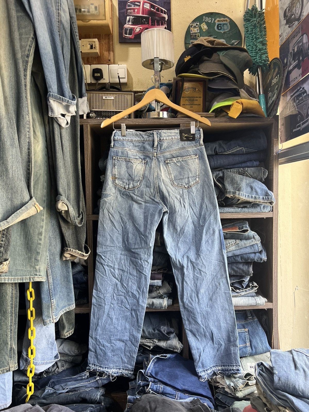 DENHAM 🔥Denham Alex Wide Leg Fit Distressed Denim Size US 28 / EU 44 - 2 Thumbnail