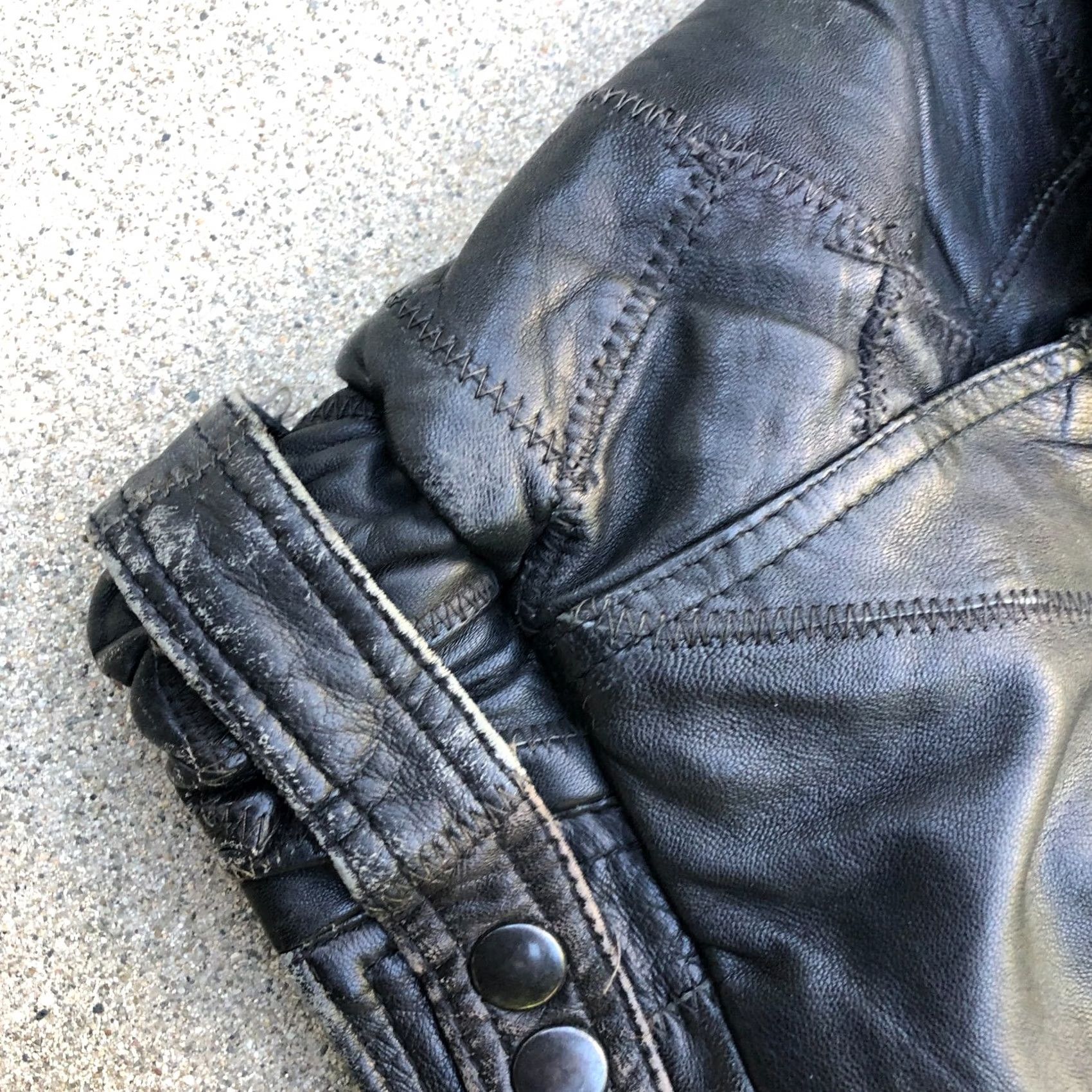 Vintage VINTAGE ECHTES LEDER FUTTER Motorcycle Biker Leather Jacket Men's MEDIUM Black Jacket Mens Leather Motorcycle Size US M / EU 48-50 / 2 - 7 Thumbnail