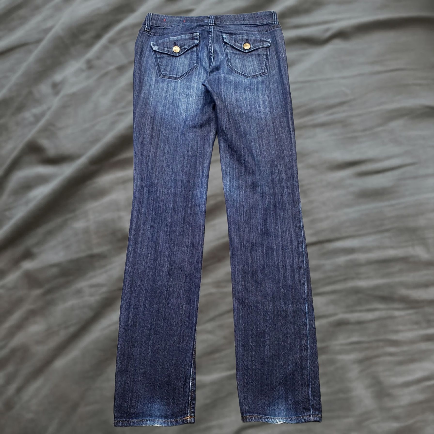 Vintage !iT Los Angeles Pepper Jeans Womens 26R Blue Denim Bootcut Faded Streetwear Size 26" / US 2 / IT 38 - 1 Thumbnail