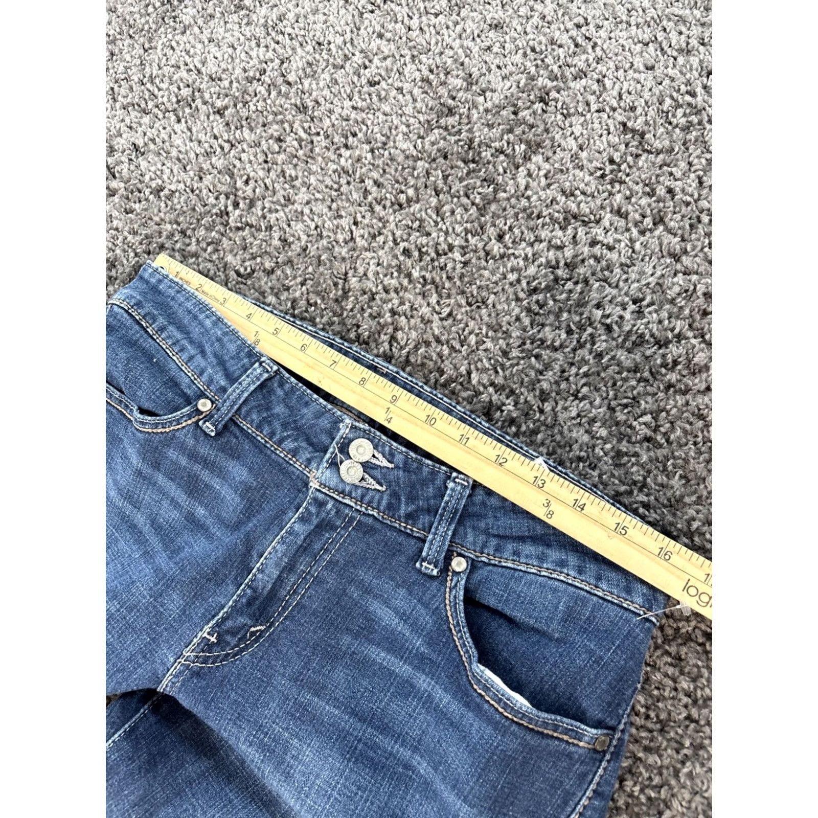 Levi's Levi's 529 Jeans Bootcut Dark Wash Women 31x33 Denim Regular Inseam 33 Pockets Size 24" / US 00 / IT 34 - 4 Thumbnail
