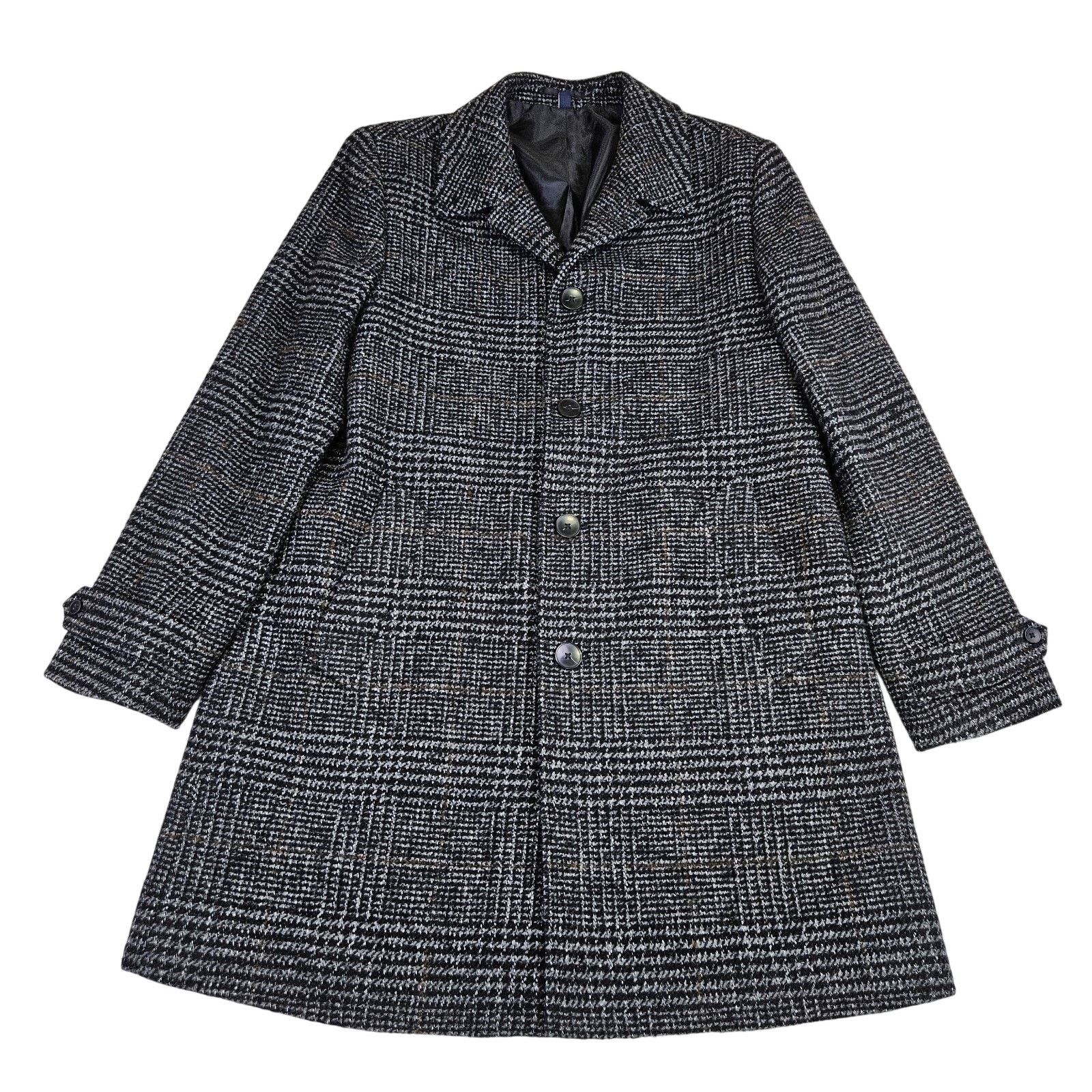 J.Crew J.Crew Thompson Tweed Overcoat Herringbone Plaid Wool Heavy Size US M / EU 48-50 / 2 - 4 Thumbnail