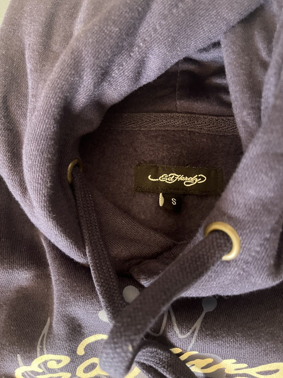 Ed Hardy CROPPED GAPHIC ED HARDY HOODIE NWT S Size S / US 4 / IT 40 - 4 Thumbnail