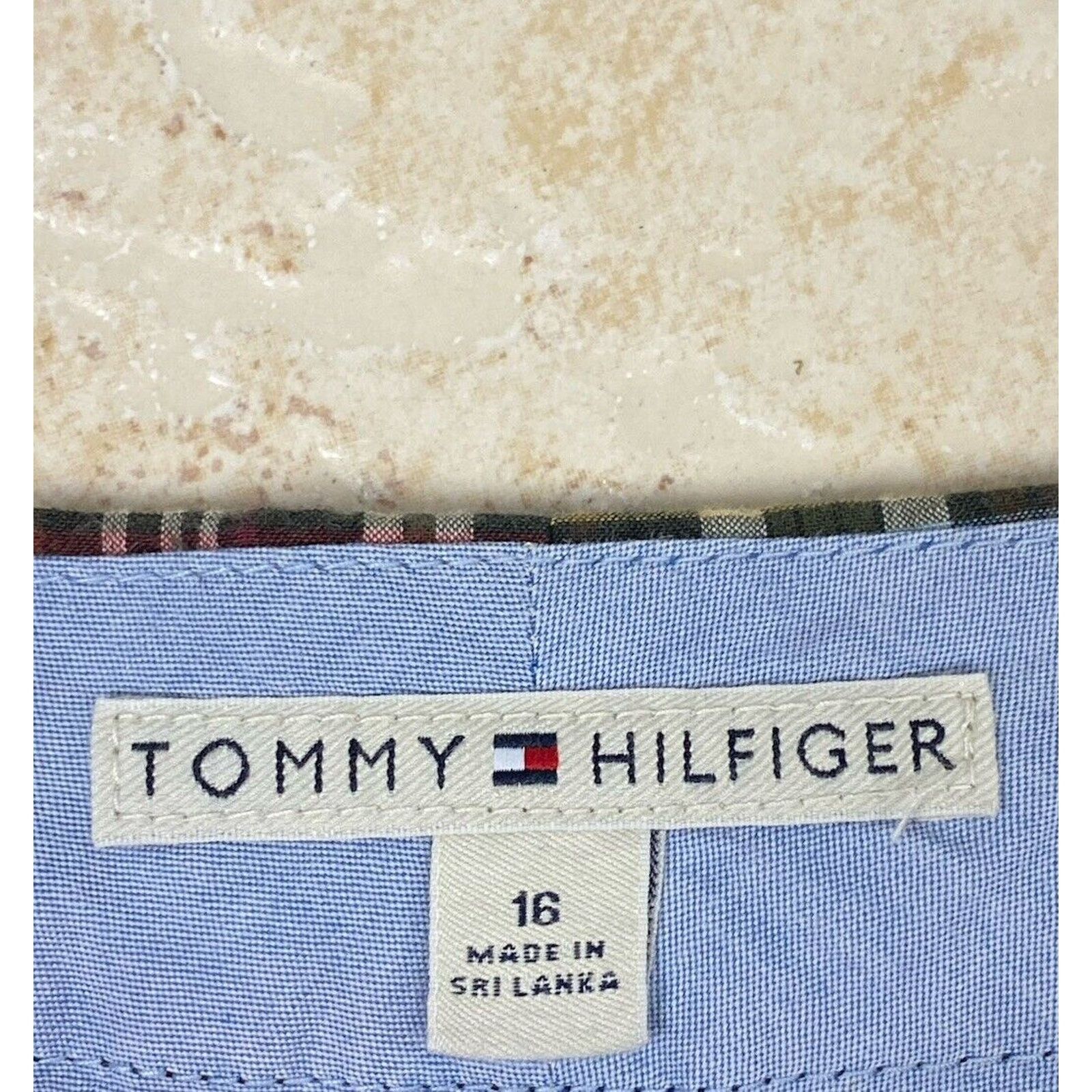 Tommy Hilfiger NWT Tommy Hilfiger Skirt Sz 16 Blue Yellow Plaid Mini Y2K Size 38" / US 16 / IT 52 - 8 Thumbnail