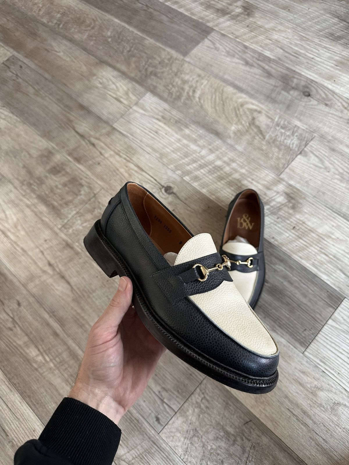 Blackstock & Weber Navy Loafers Blackstock & Weber - The Ellis Penny Loafer, Onyx, Lug Sole  main image 4