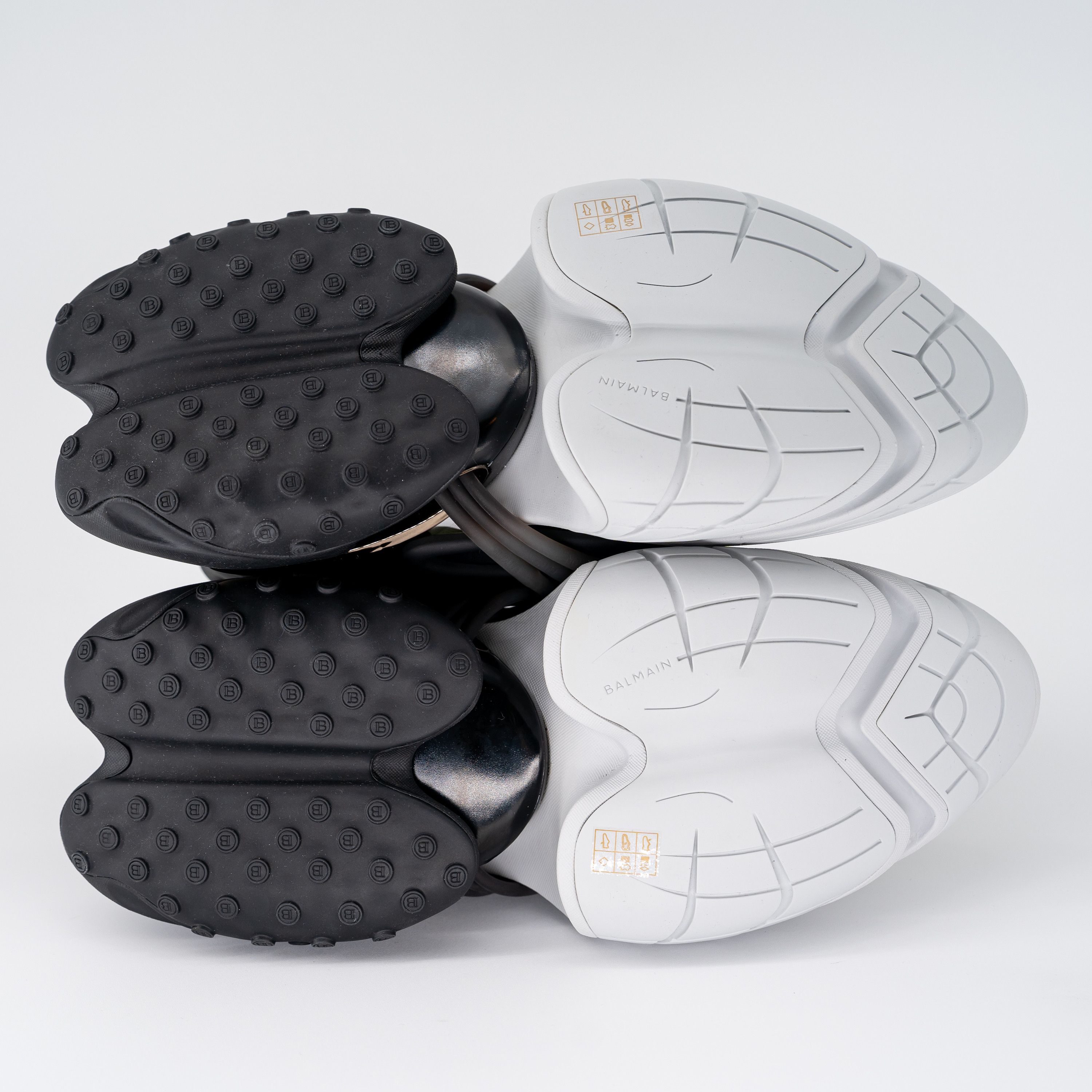 Balmain size 44/ US 11 - Balmain Unicorn Black Green White Sneakers Size US 11 / EU 44 - 4 Thumbnail