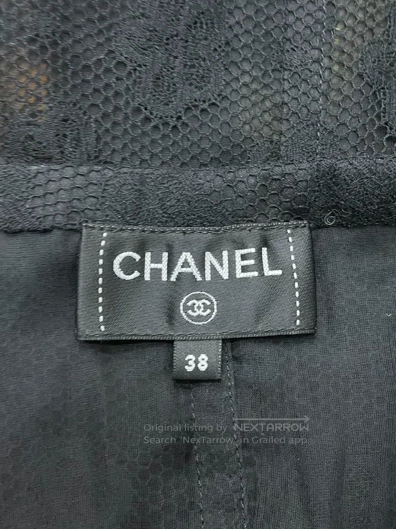 Chanel Chanel Black lace skirt Size 25" / US 0 / IT 36 - 3 Thumbnail