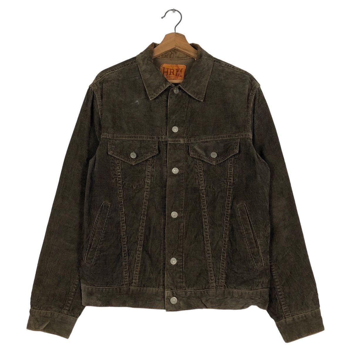 Blue Blue Japan 🔥Vintage Corduroy Trucker Jacket HRM Japan Biker Wear Size US M / EU 48-50 / 2 - 1 Thumbnail