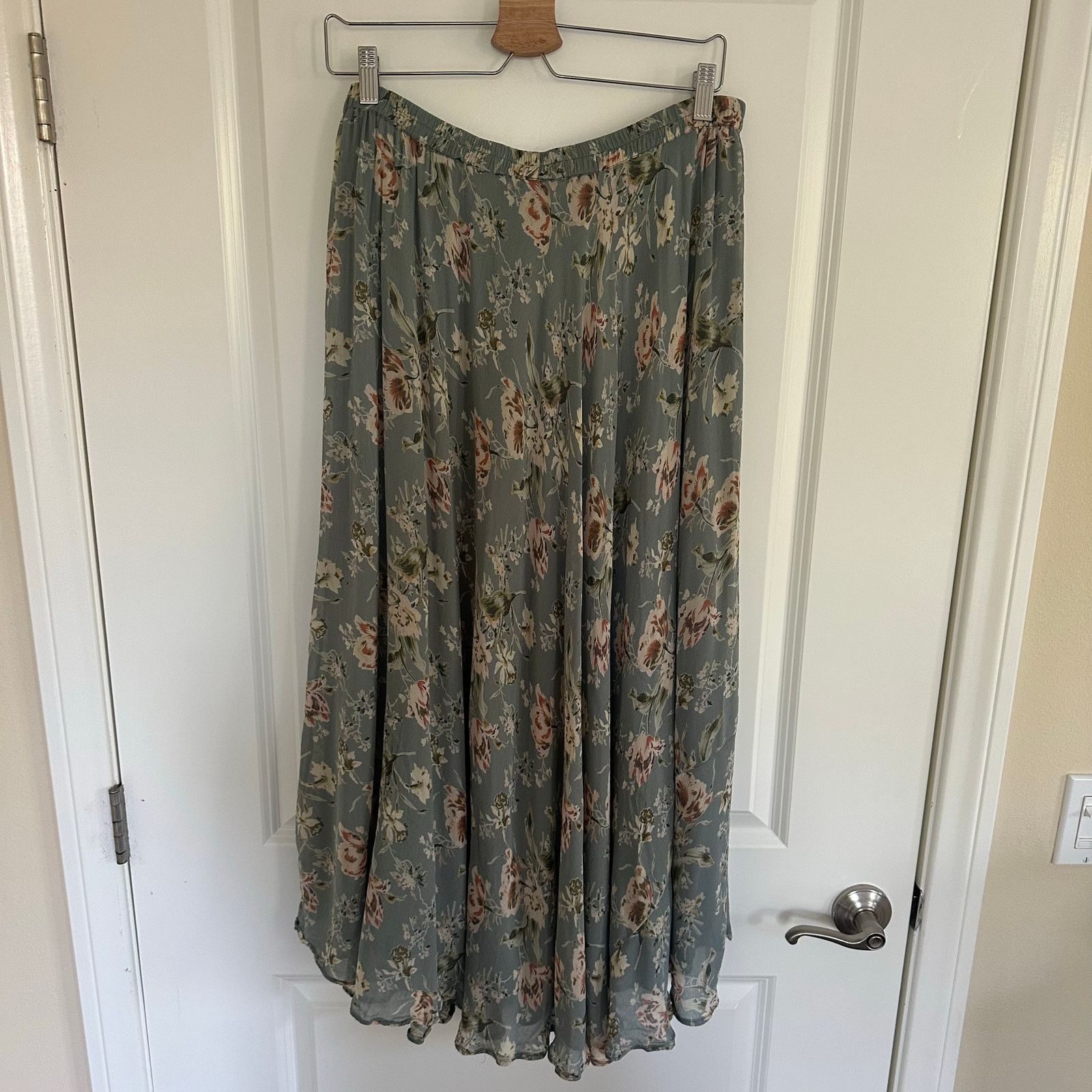 Other Women's Maxi 90s Full Flowy Floral Skirt Sarah Arizona XL Size 36" / US 14 / IT 50 - 3 Thumbnail