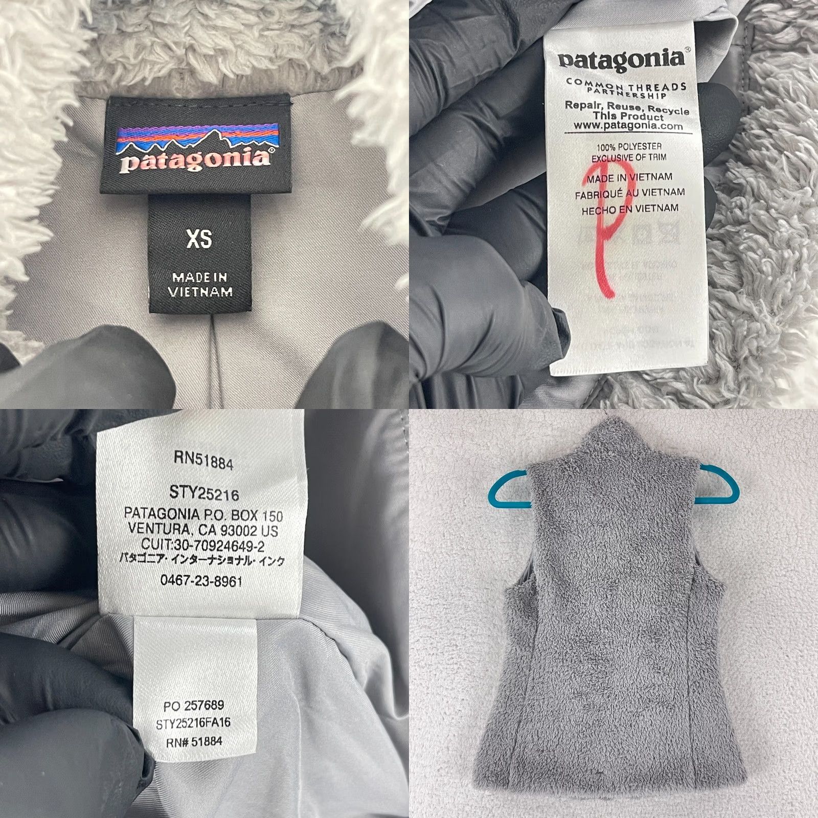 Patagonia Patagonia Los Gatos Vest Womens XS Gray Full Zip Fleece Outdoor Size XS / US 0-2 / IT 36-38 - 8 Thumbnail