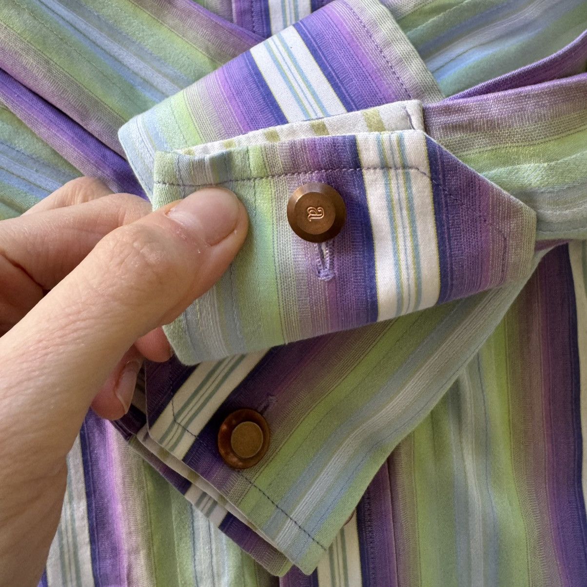 Robert Graham Robert Graham Striped LONG SLEEVE BUTTON DOWN SHIRT Size US M / EU 48-50 / 2 - 6 Thumbnail