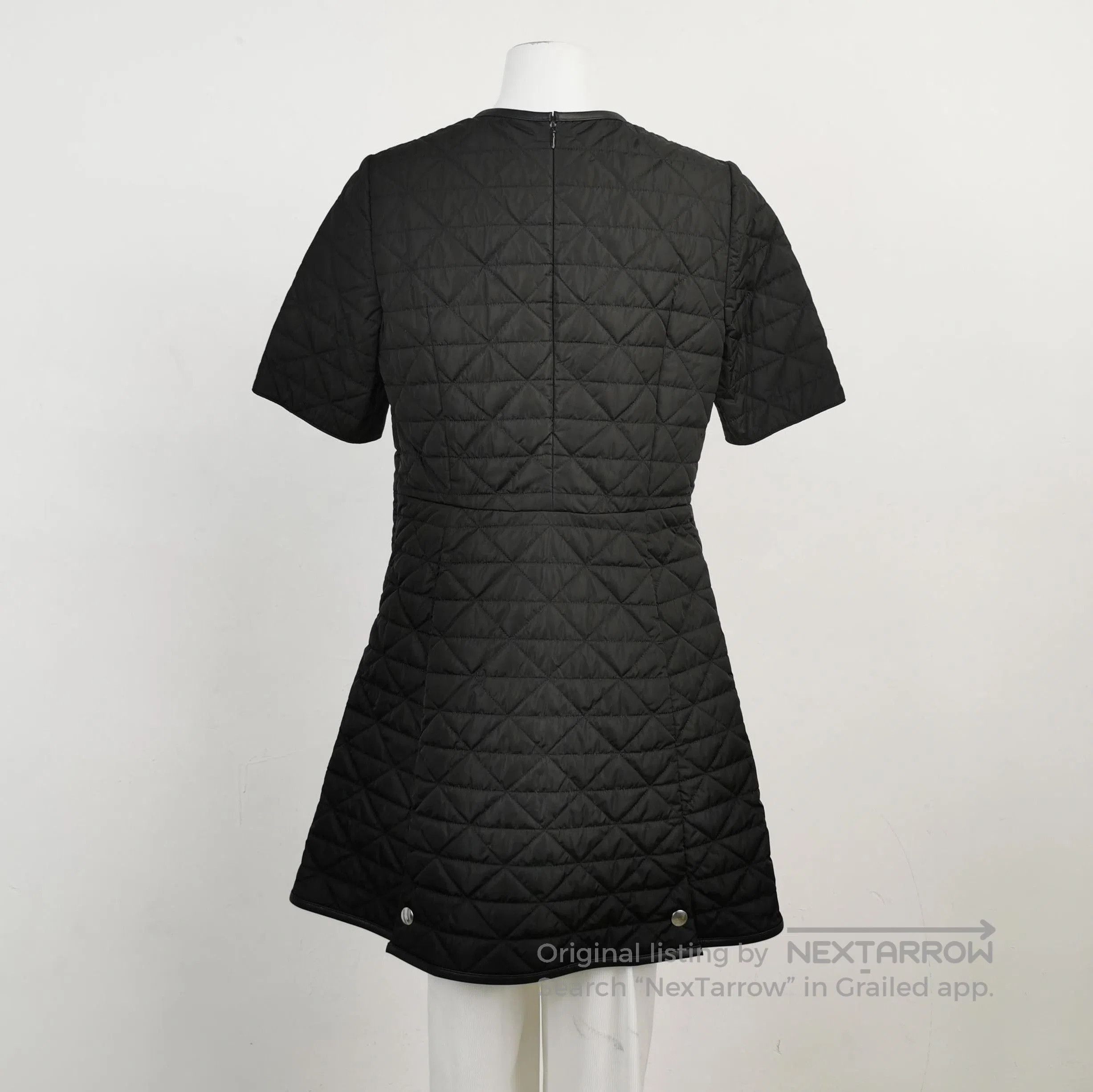 Prada Prada Solid Triangle Logo Short Sleeve Dress . Size S / US 4 / IT 40 - 2 Thumbnail