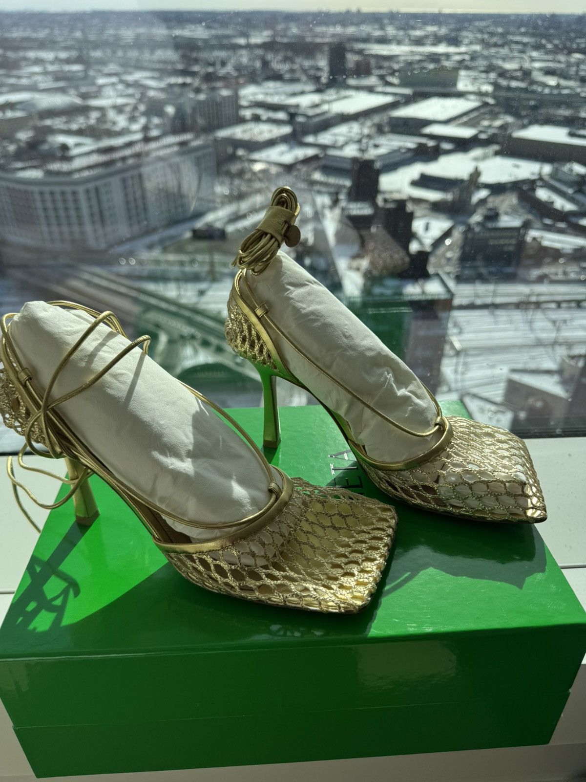 Bottega Veneta Bottega Veneta Stretched Lace-Up Sandals Size US 9 / IT 39 - 2 Thumbnail