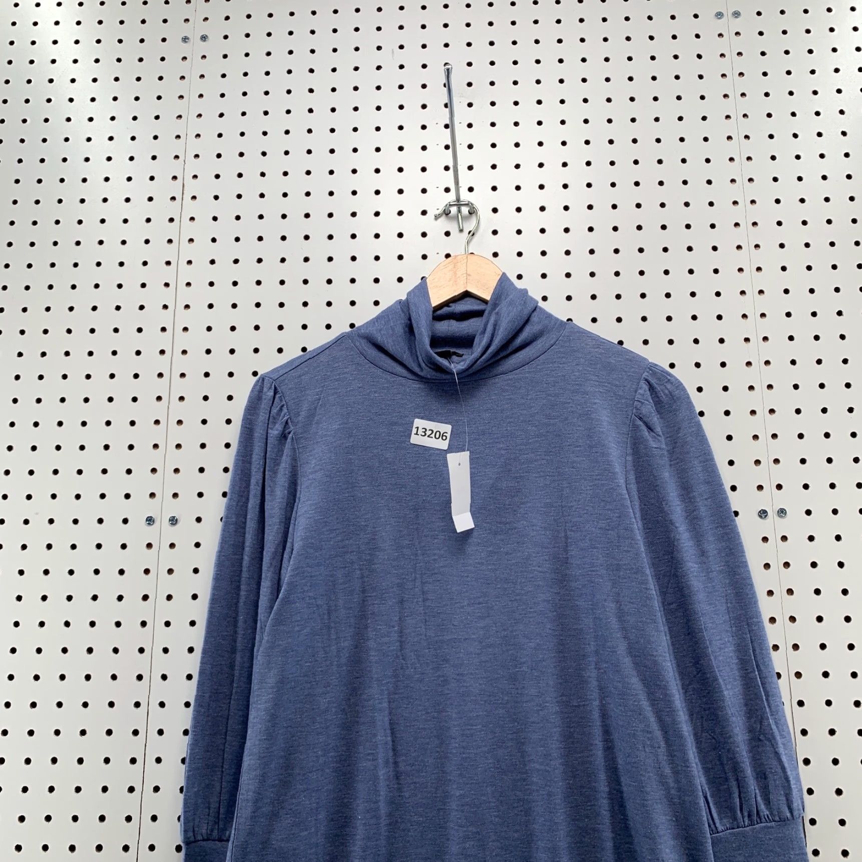 Ann Taylor VINTAGE Ann Taylor Blouse Shirt Womens Medium Blue Turtle Neck Long Sleeve NWT Balloon Sleeve 90s Size M / US 6-8 / IT 42-44 - 6 Thumbnail
