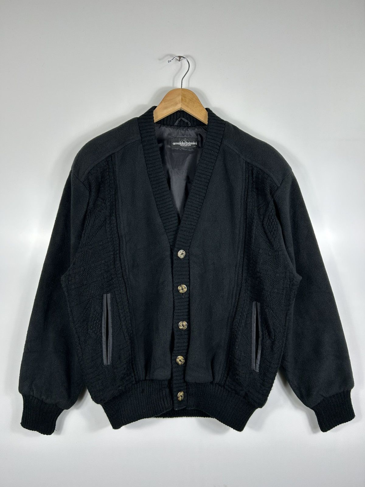 Vintage ⚡️Vintage Arnaldo Bassini Button Knit Sweater Jacket Size US M / EU 48-50 / 2 - 1 Thumbnail