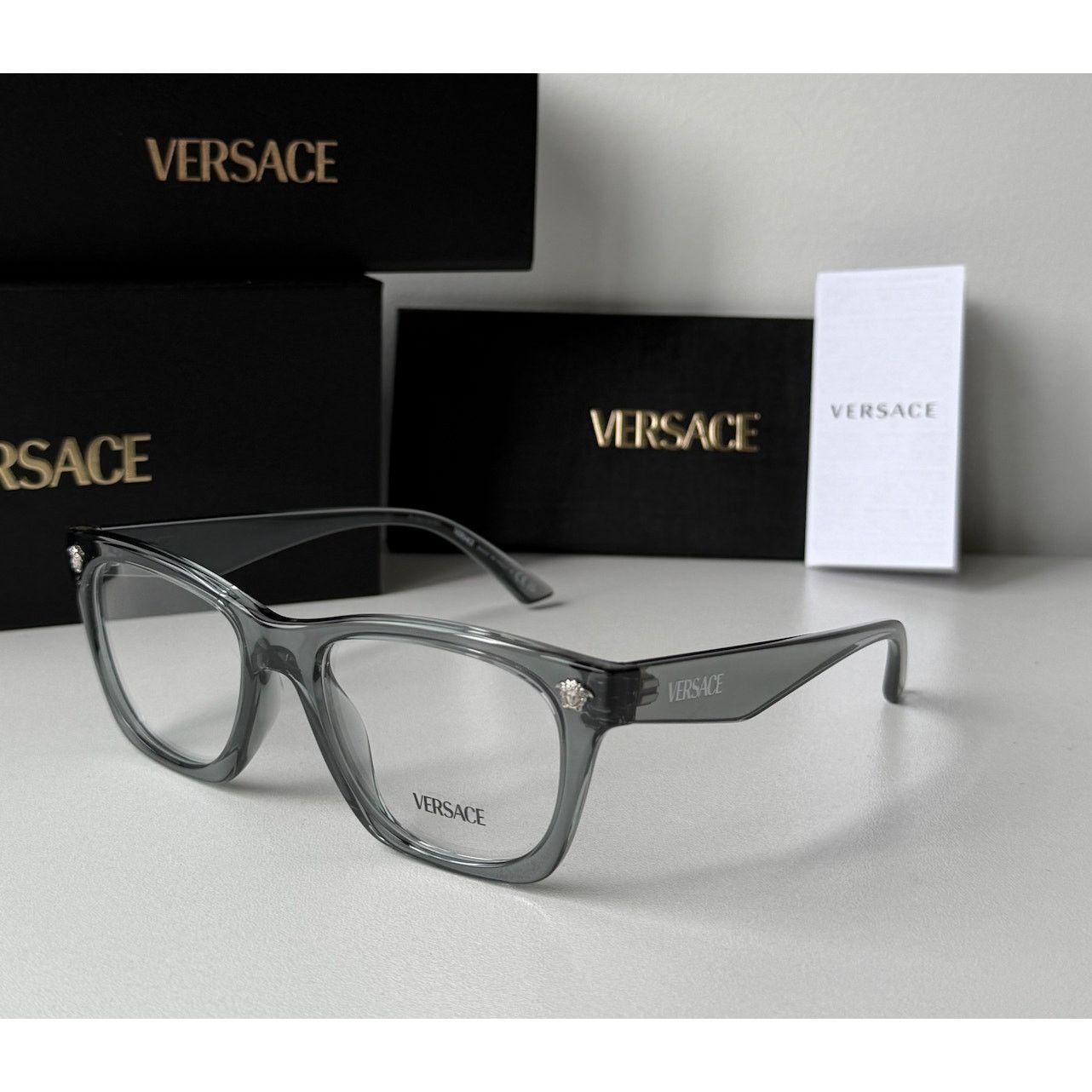Versace NEW Versace VE3368 Clear Unisex Biggie Medusa