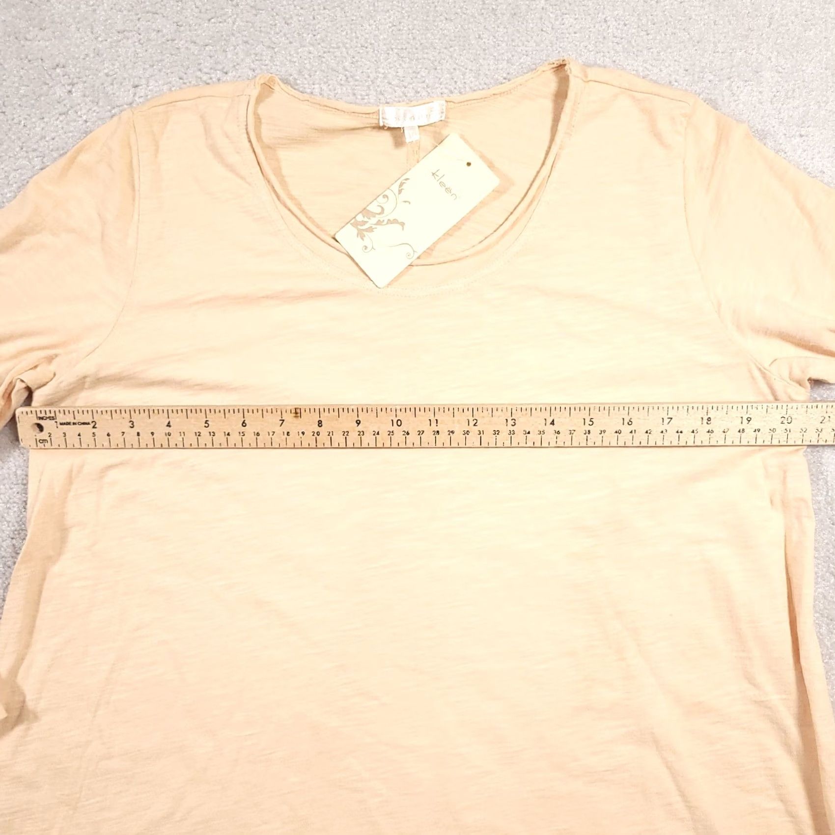Vintage Kleen Shirt Women's M Peach Oversized Long Sleeve Round Neck Shirt Sweater Pullover Casual Knit Size M / US 6-8 / IT 42-44 - 4 Thumbnail