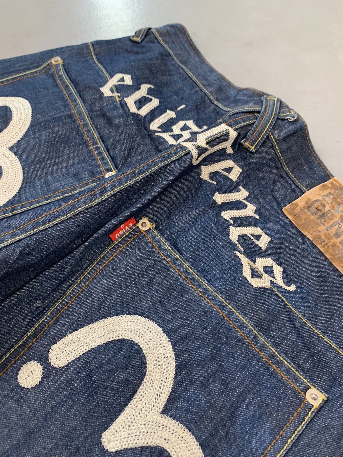 Japanese Brand Vintage Evisu inspired emboridered denim Size US 34 / EU 50 - 5 Thumbnail