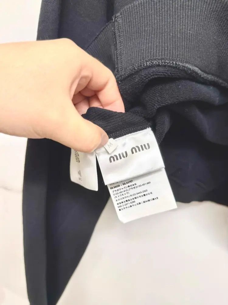 Miu Miu Miu Miu 24SS Logo Pattern Hoodie Size US M / EU 48-50 / 2 - 6 Thumbnail