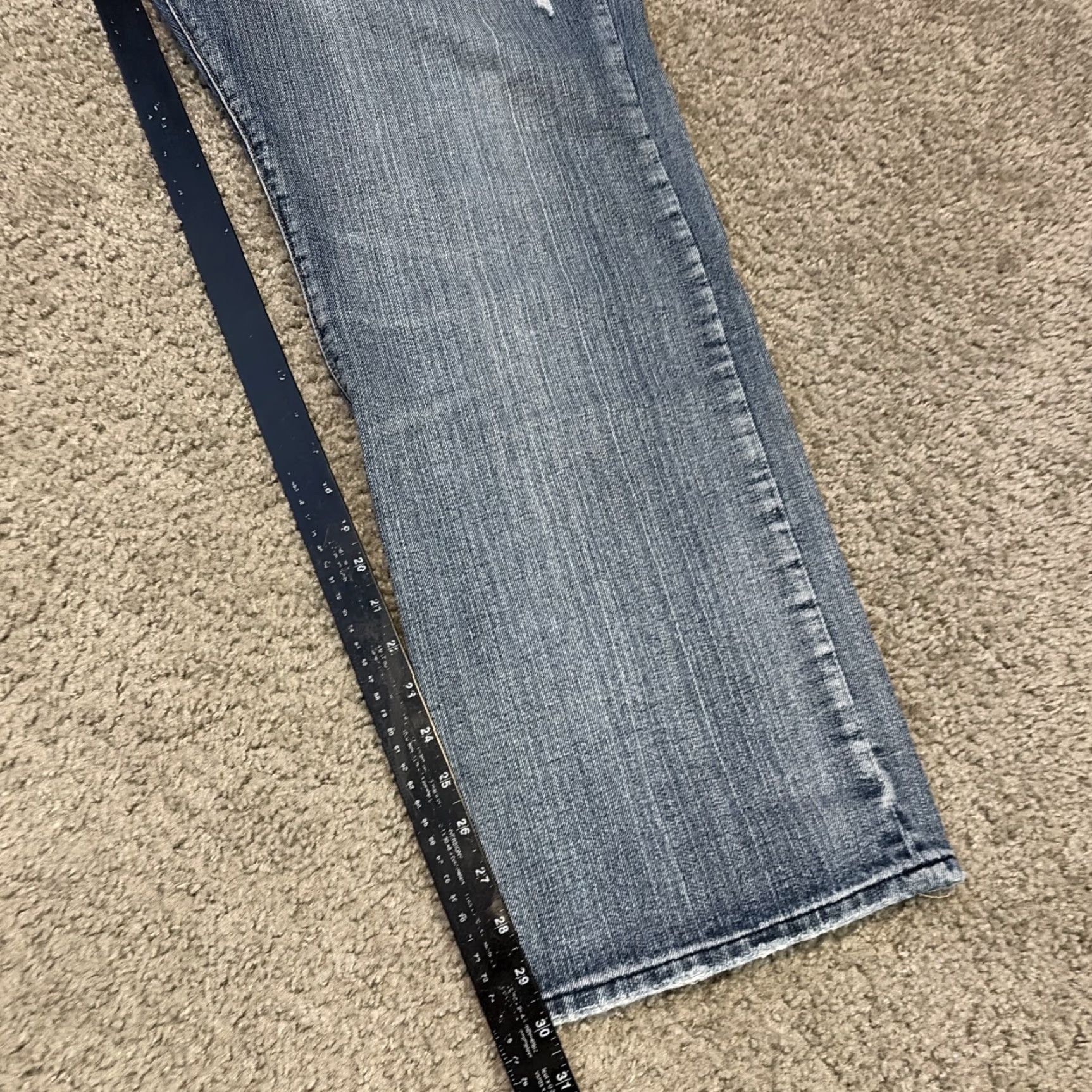 Oleg Cassini VINTAGE Oleg Cassini Jeans Denim Blue Baggy Loose Fit 40x30 Light Wash Men, 40, Wide-Leg, Regular, Blue, Jeans, Oleg Cassini, Mens Size US 40 / EU 56 - 6 Thumbnail