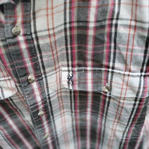 Vintage Browning Super Natural Fall Plaid Long Sleeve Casual Button Size US XL / EU 56 / 4 - 4 Thumbnail
