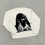 Japanese Brand Print Portrait Pattern Knitted Sweater Size US XL / EU 56 / 4 - 2 Thumbnail