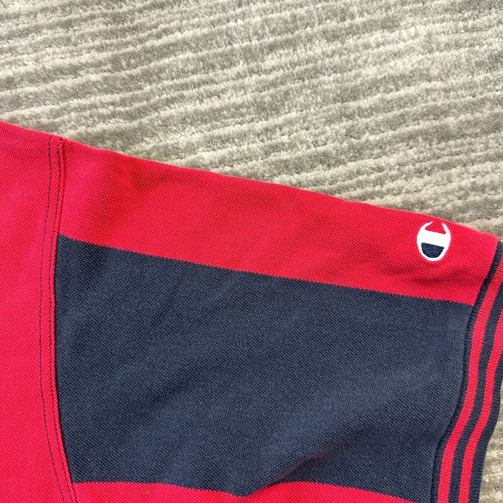 Champion VINTAGE Champion Polo Shirt Mens XL Red Blue Olympics 90s Shirt Polos Polo 90s Mens Fashion Golf Size US XL / EU 56 / 4 - 5 Thumbnail